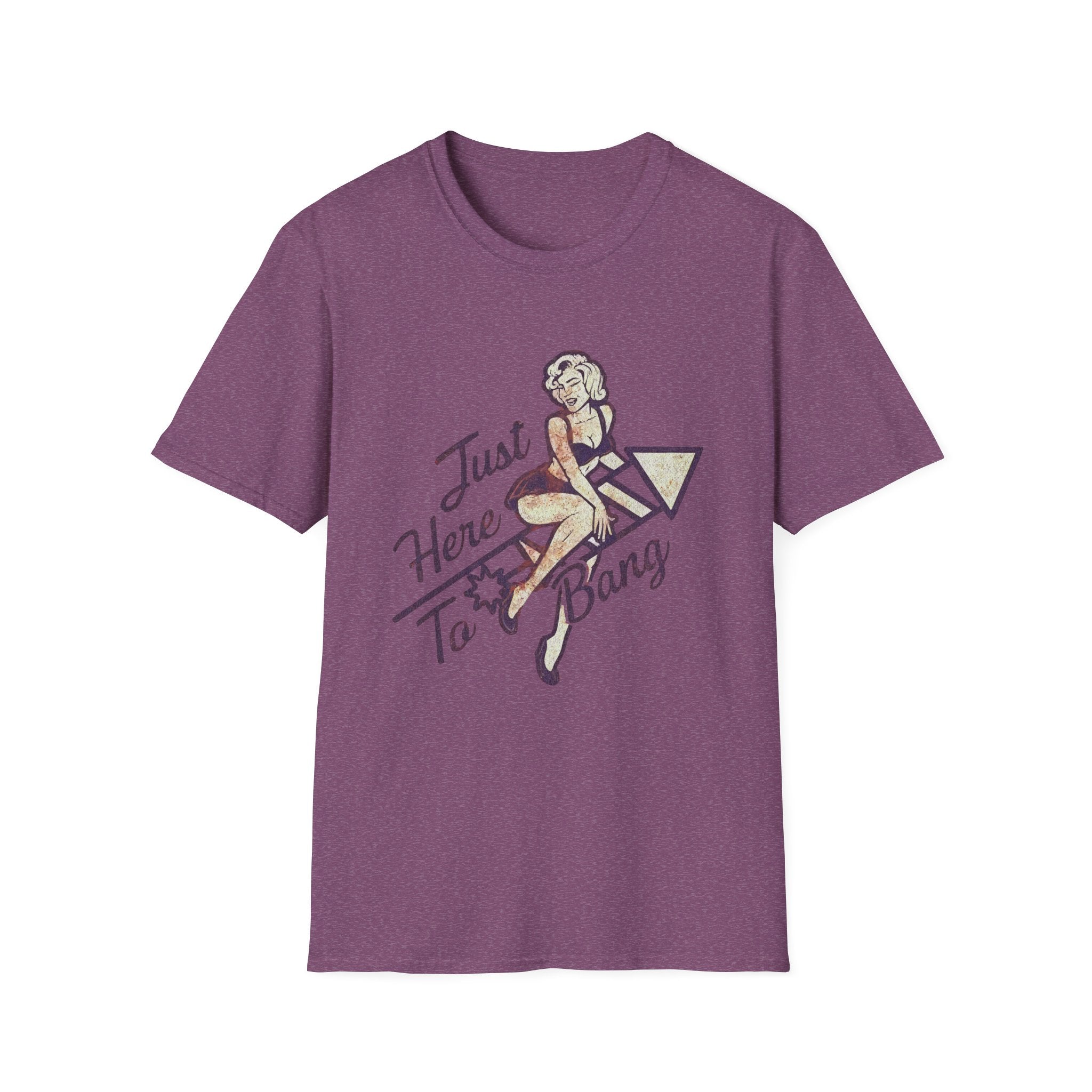 Just Here to Bang Firecrackers 4th of July Adult T-shirt