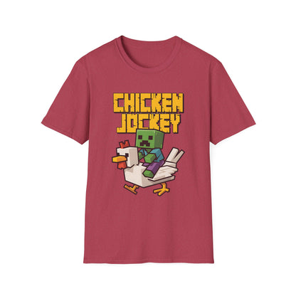 Retro Gamer Miner Chicken Jokey Funny Gaming T-Shirt