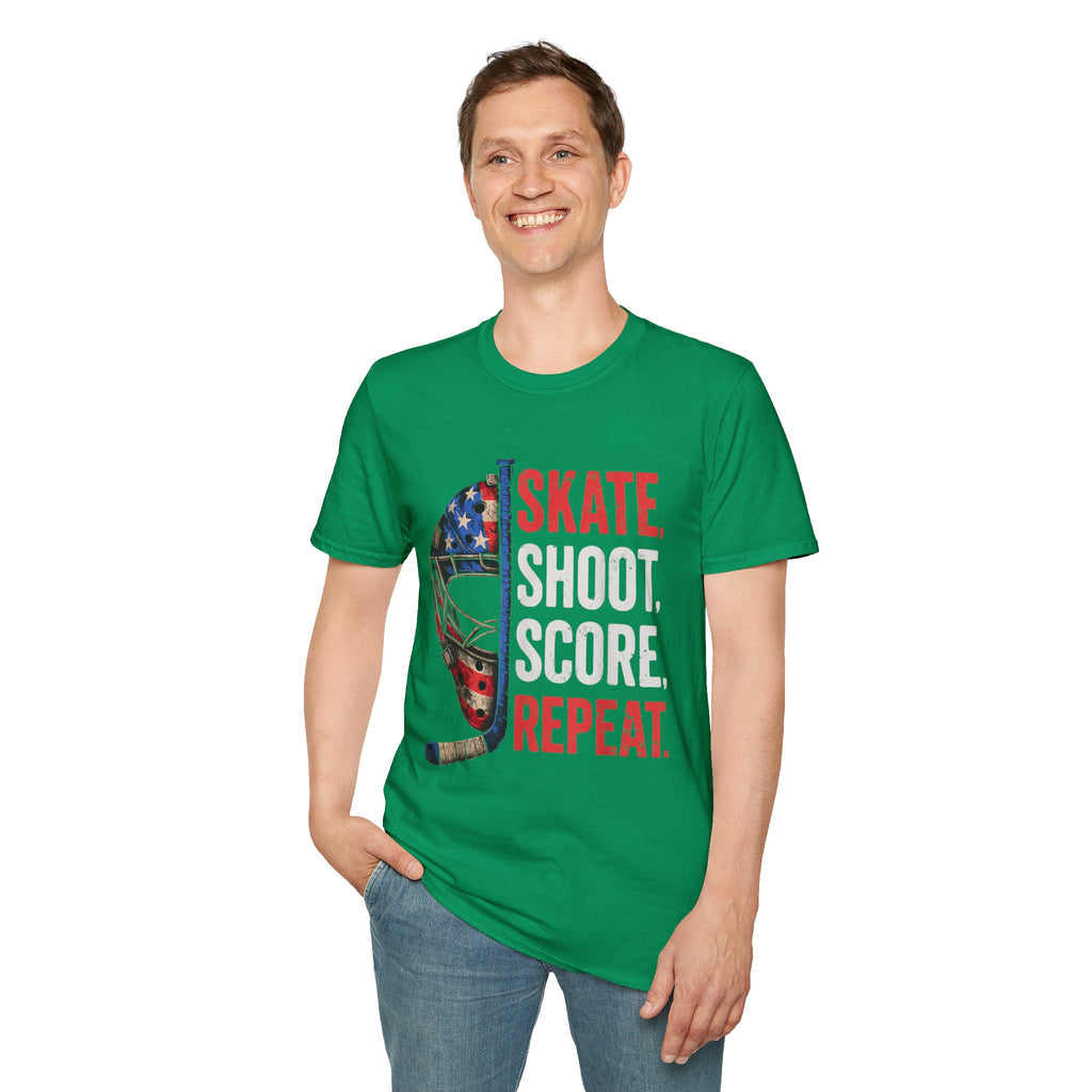 USA Hockey Skate Shoot Score Hockey T-Shirt