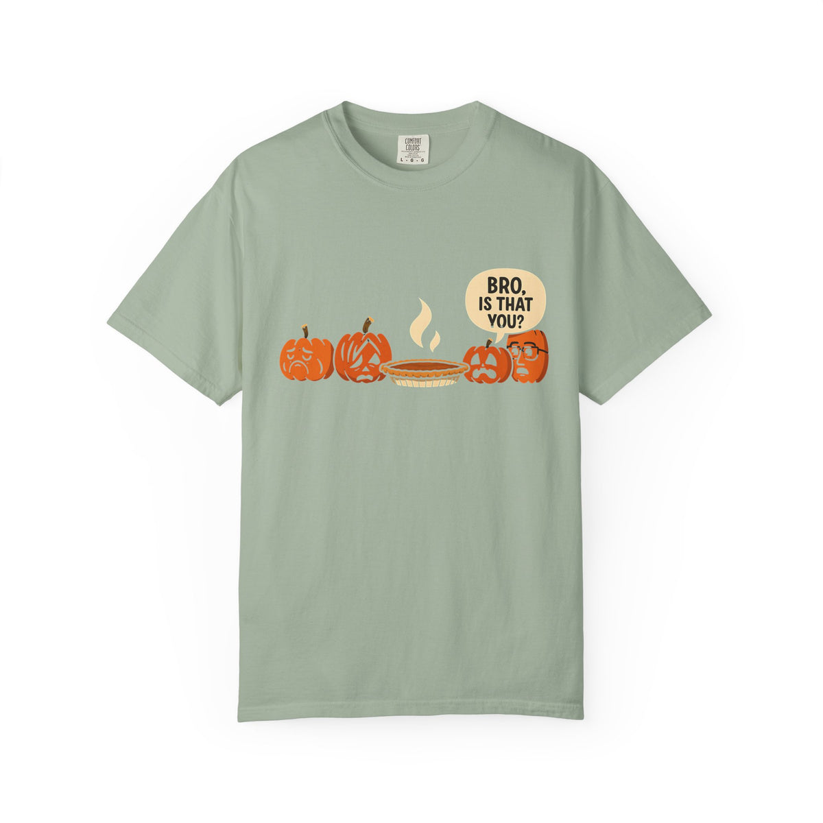 Funny pumpkin pie shirt, retro fall humor tee, sarcastic autumn gift, cute thanksgiving graphic top | Comfort Colors® T-Shirt