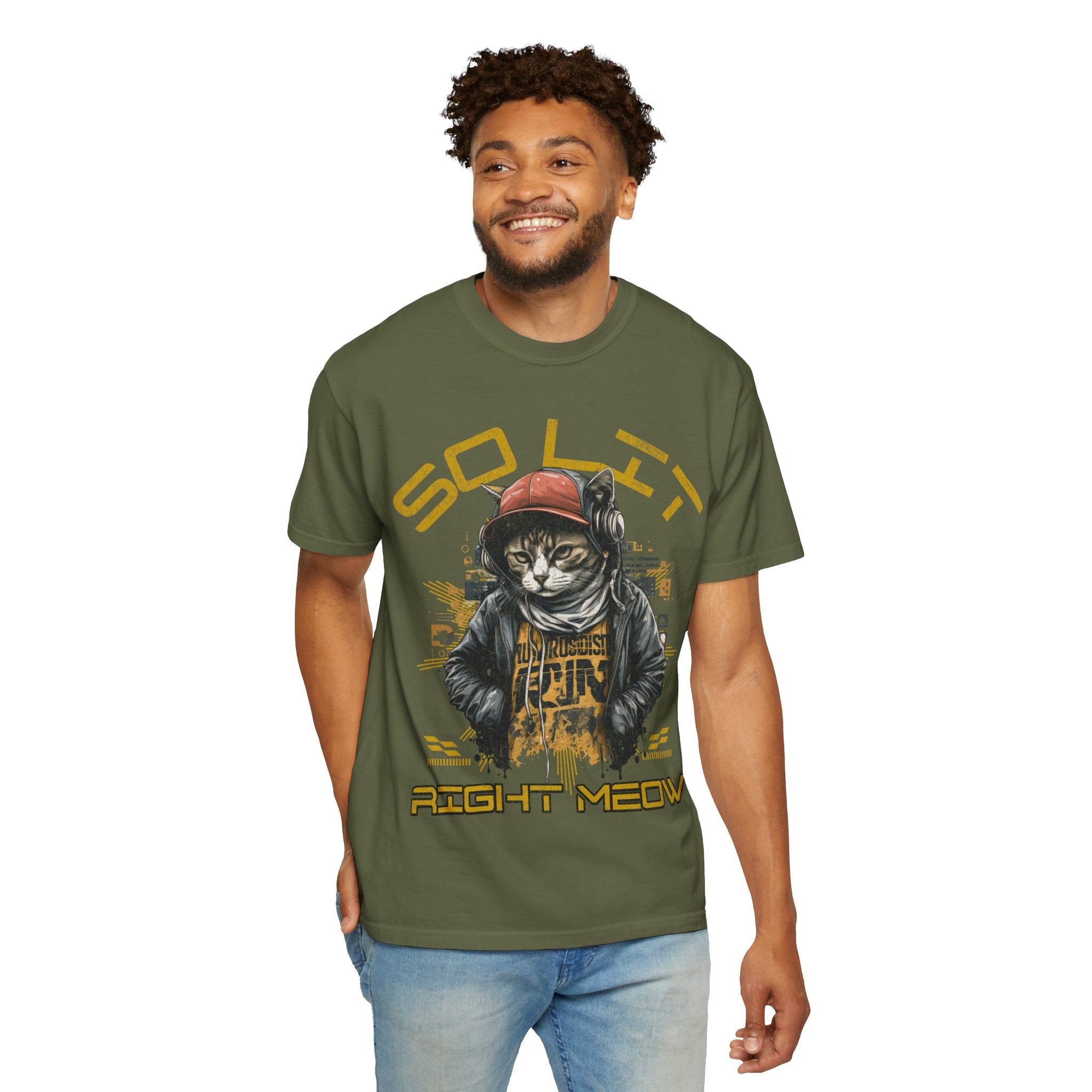 So Lit Right Meow Funny Cat Streetwear T-Shirt