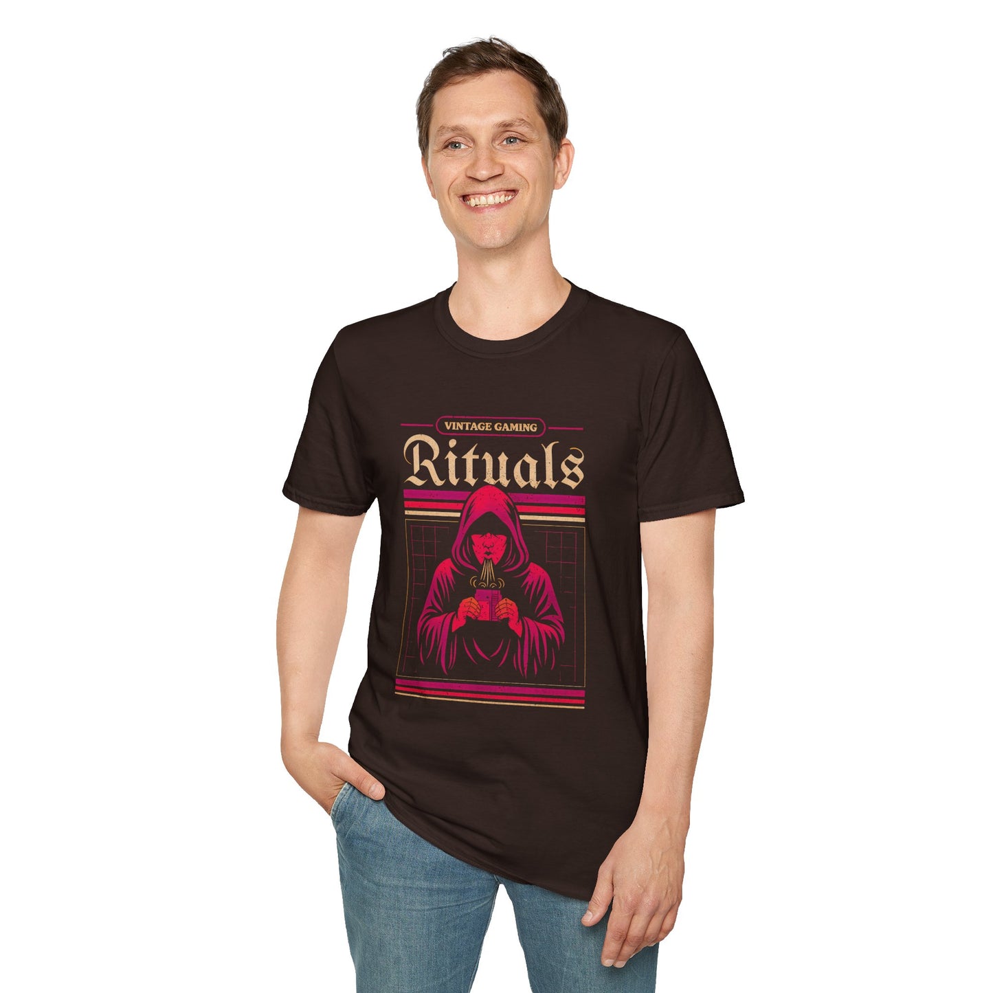 Vintage Gaming Rituals Retro Old School Gamer T-Shirt