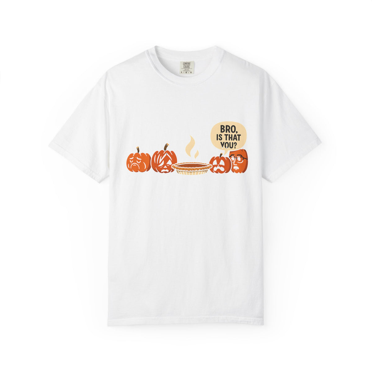 Funny pumpkin pie shirt, retro fall humor tee, sarcastic autumn gift, cute thanksgiving graphic top | Comfort Colors® T-Shirt