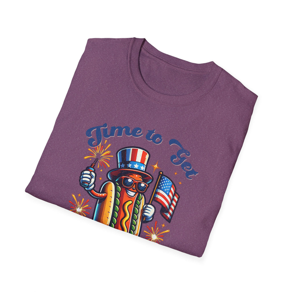 BBQ Hotdogs & Star-Spangled Shenanigans 4th of July T-shirt