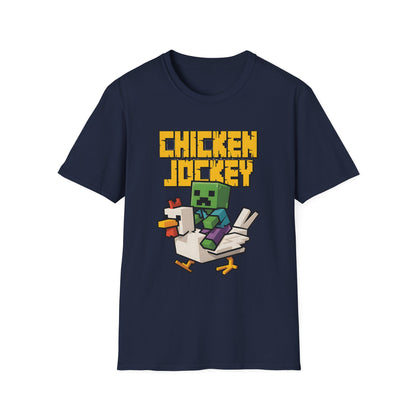 Retro Gamer Miner Chicken Jokey Funny Gaming T-Shirt