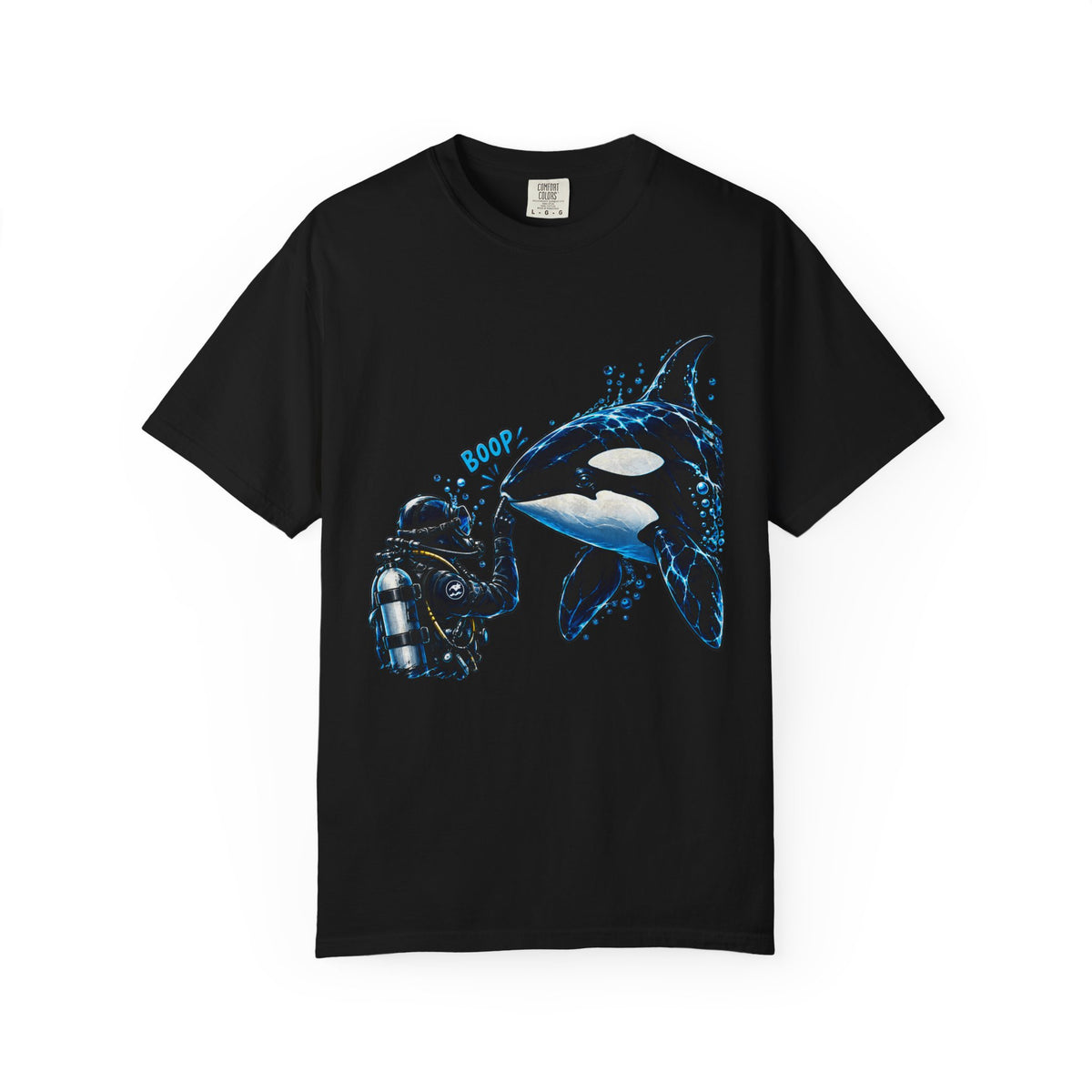 Orca Boop Snoot Shirt, Scuba Diver T Shirt, Killer Whale Tee, Ocean Lover Gift, Marine Biology Shirt | Comfort Colors® T-Shirt