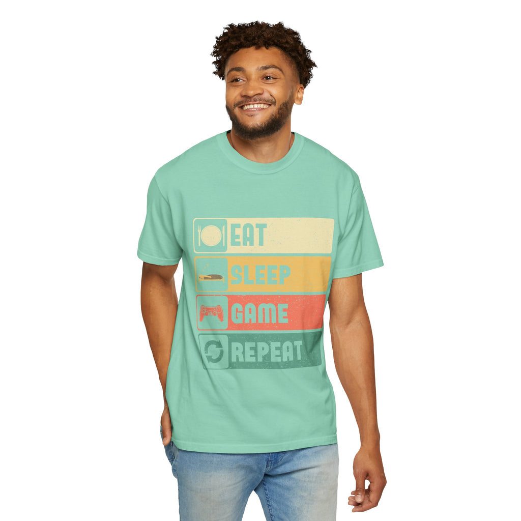 Eat Sleep Game Repeat Gamer T-Shirt