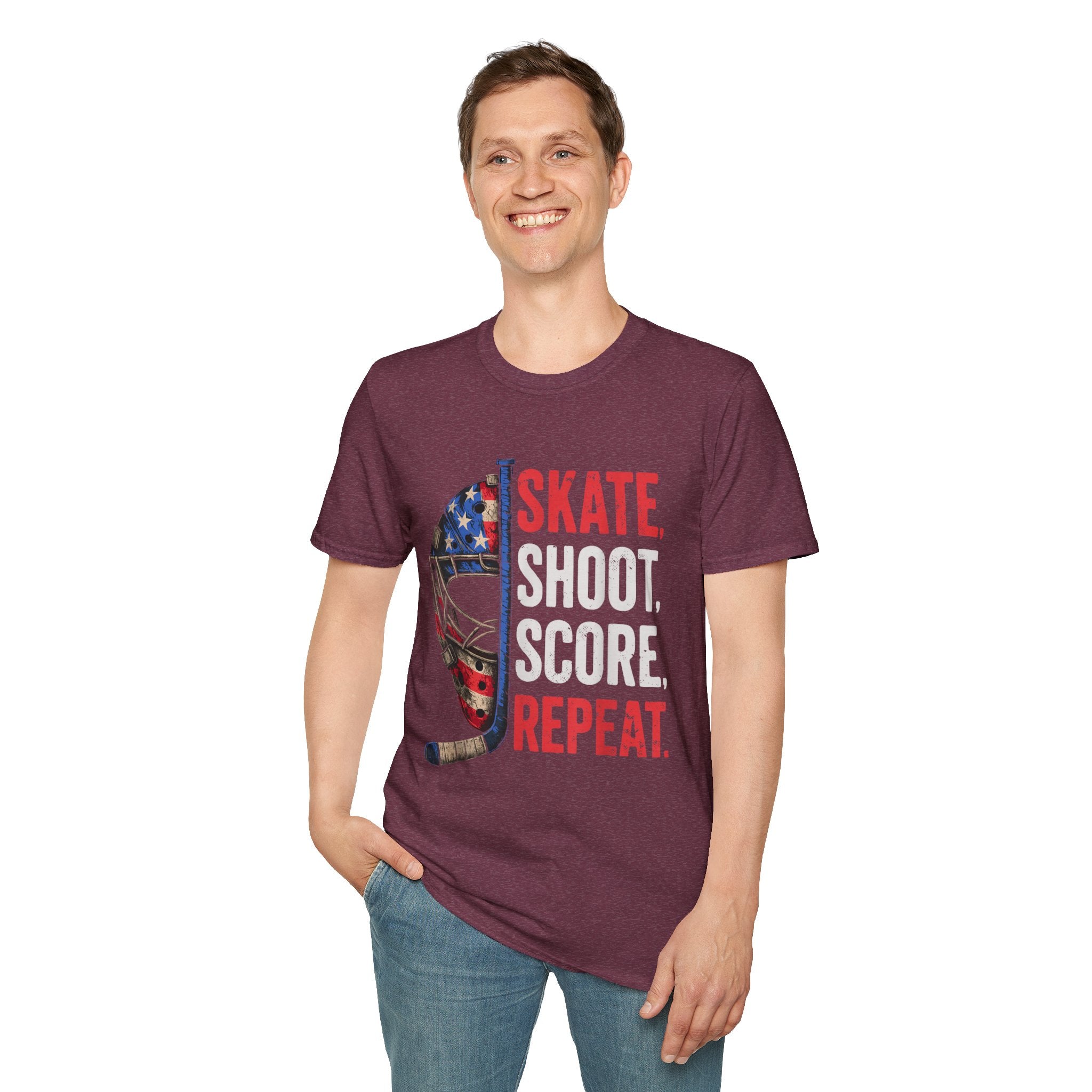 USA Hockey Skate Shoot Score Hockey T-Shirt
