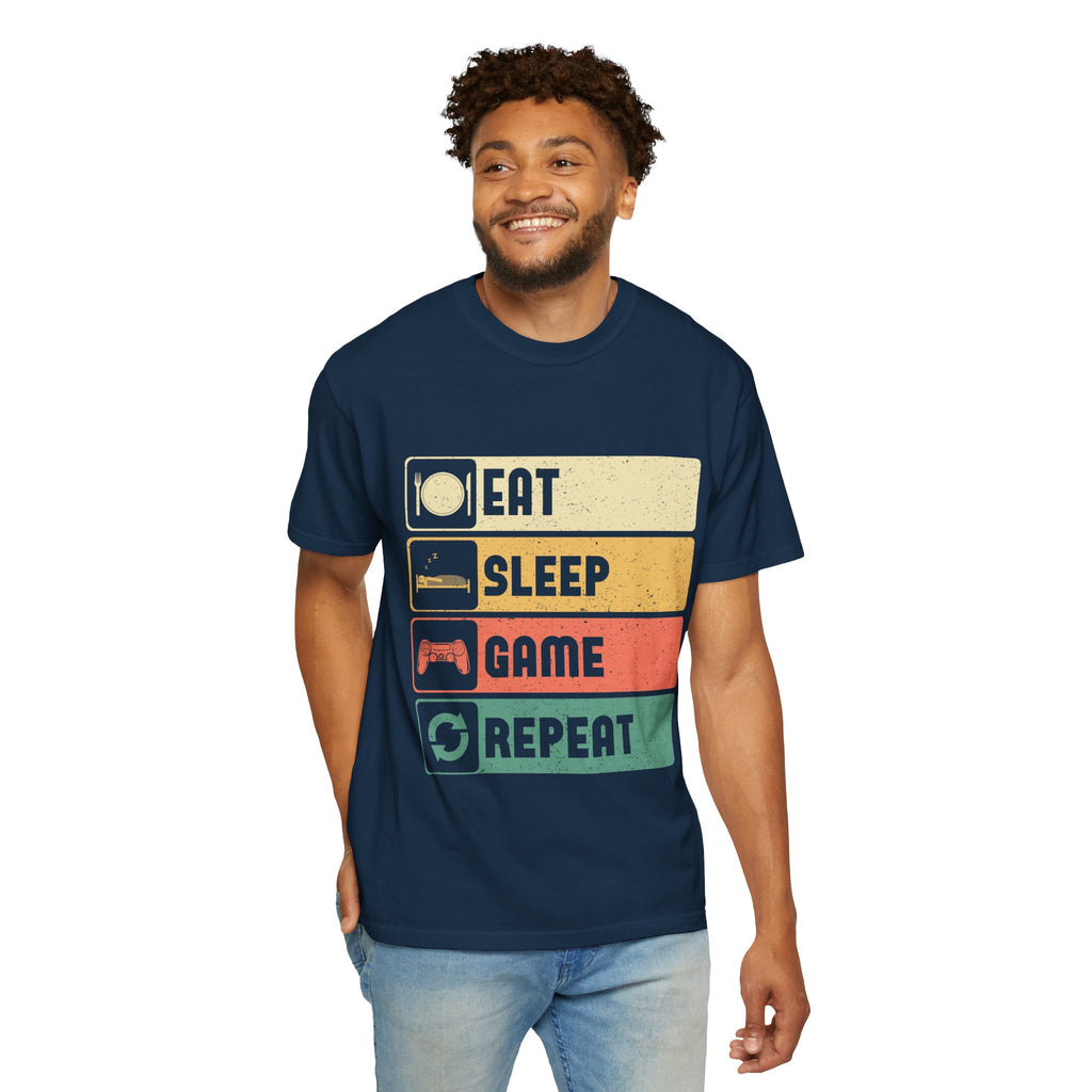 Eat Sleep Game Repeat Gamer T-Shirt