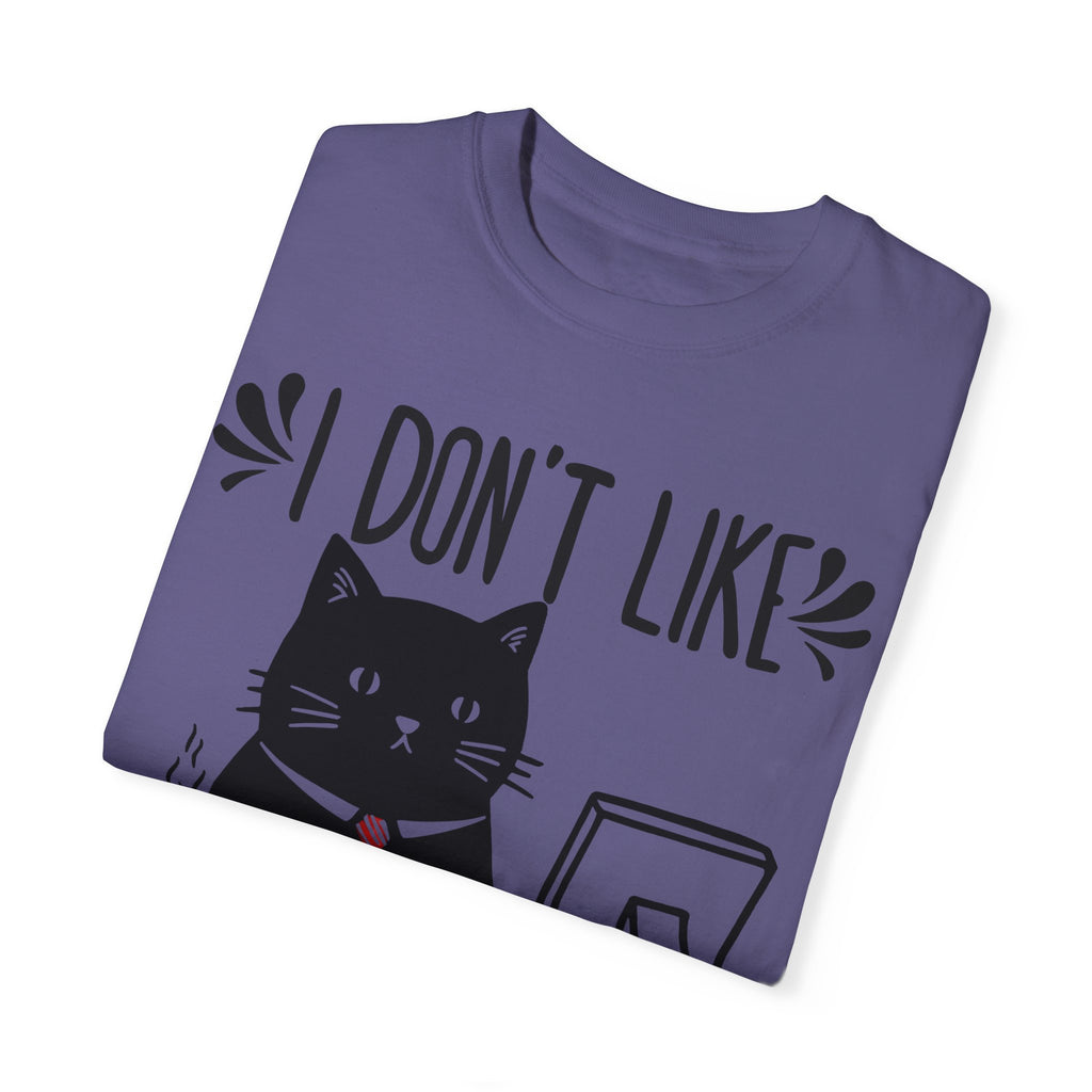 I Don’t Like Morning People... Or Mornings... Or People Funny Cat T-shirt