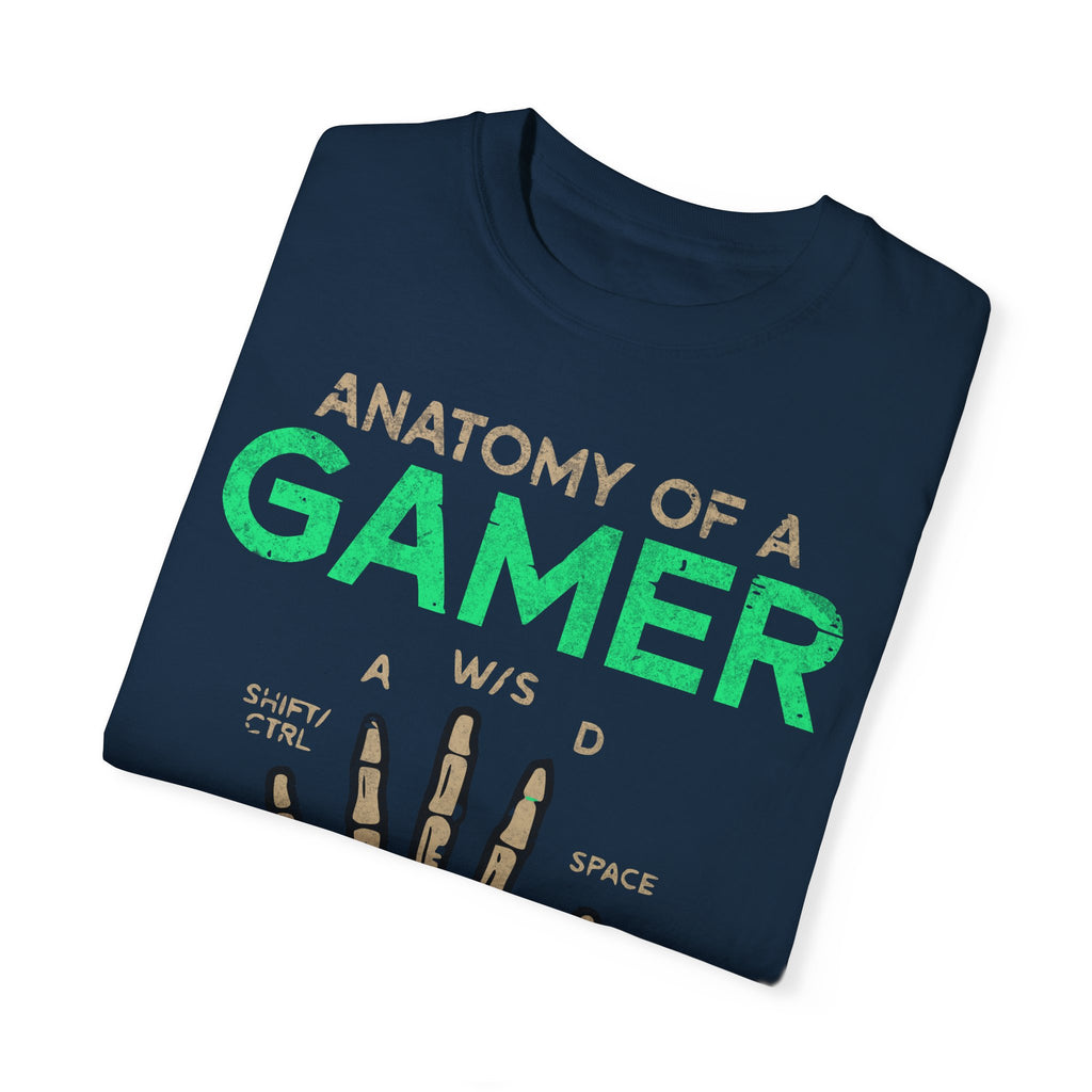 Anatomy of a Gamer – Skeleton Hand with Keyboard Gaming T-shirt