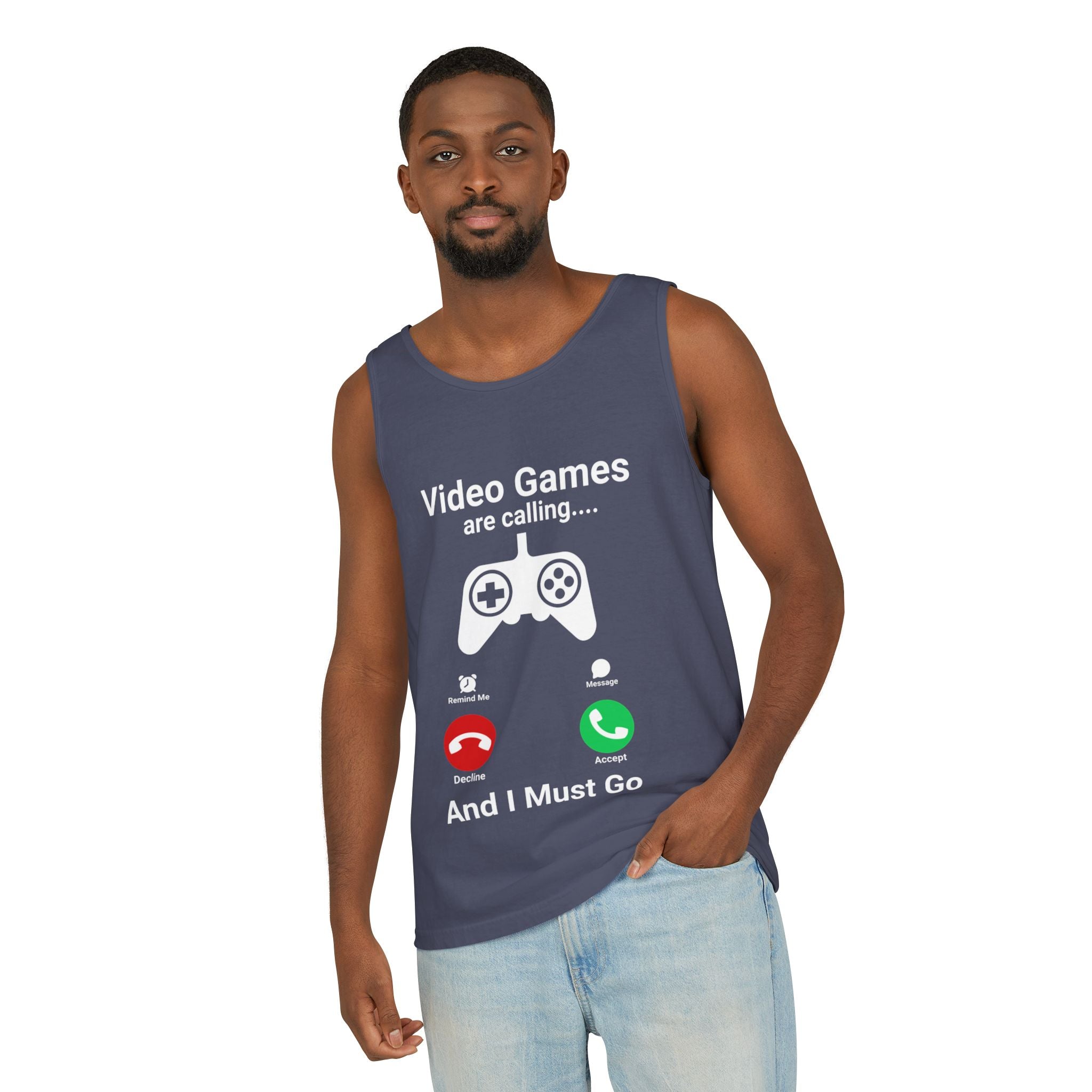 Video Games Are Calling and I Must Go – Funny Gamer Tank Top
