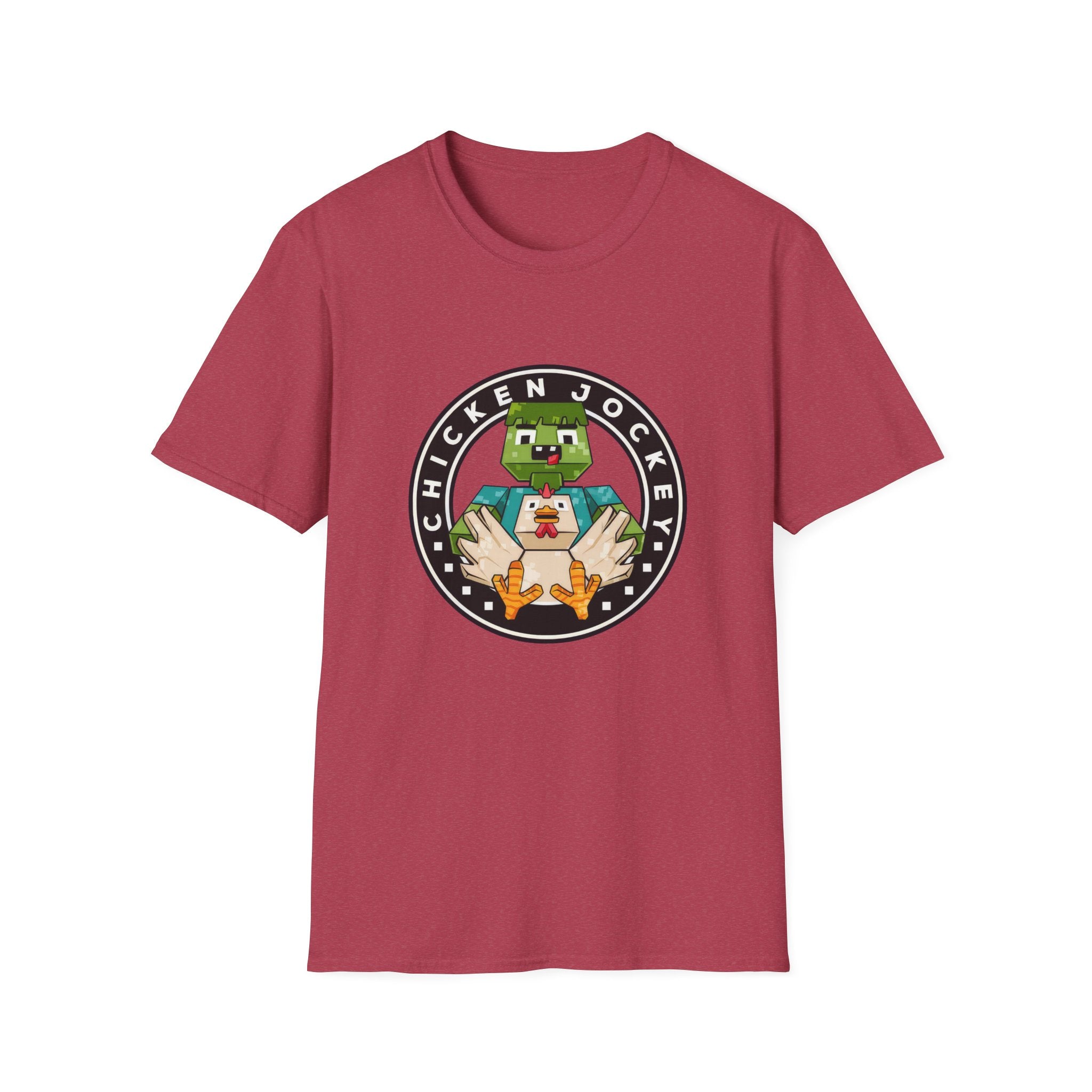 Funny Gaming Pixelated Chicken Jokey T-Shirt