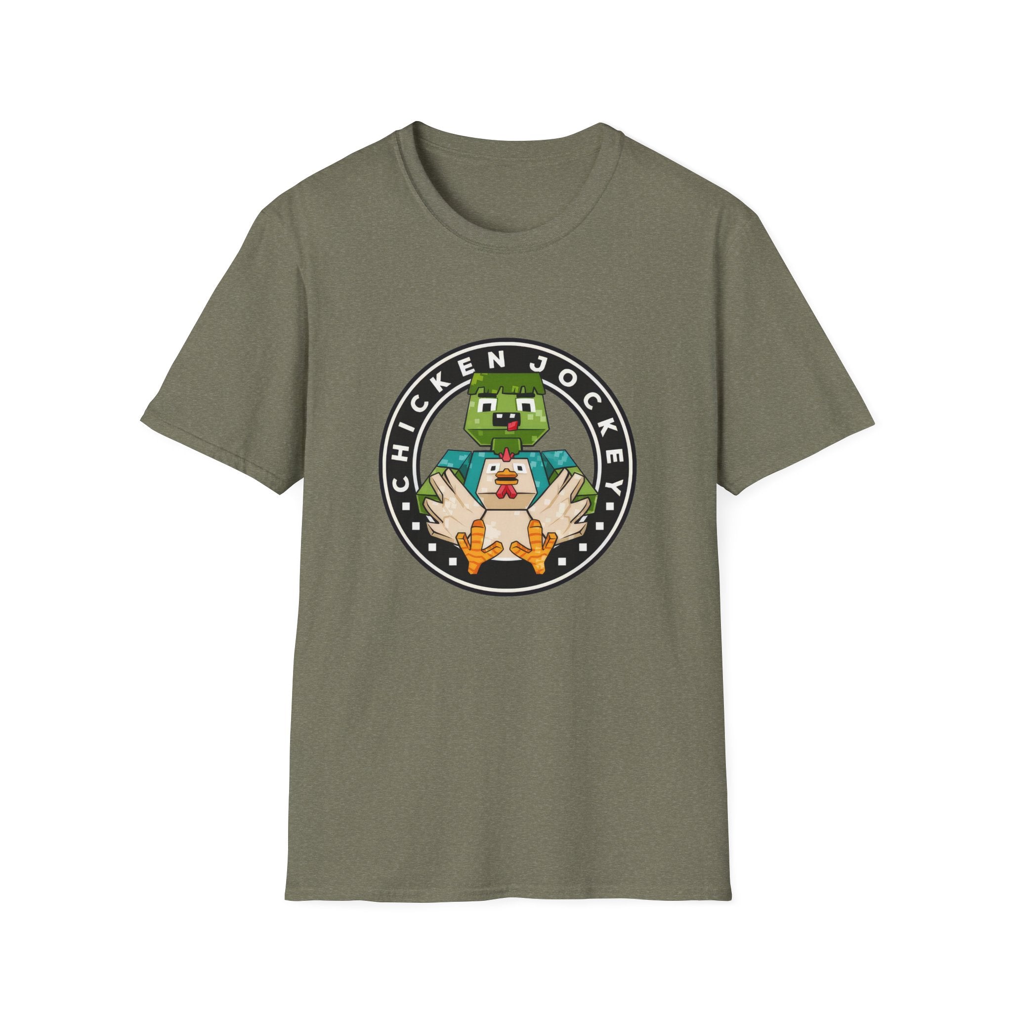 Funny Gaming Pixelated Chicken Jokey T-Shirt