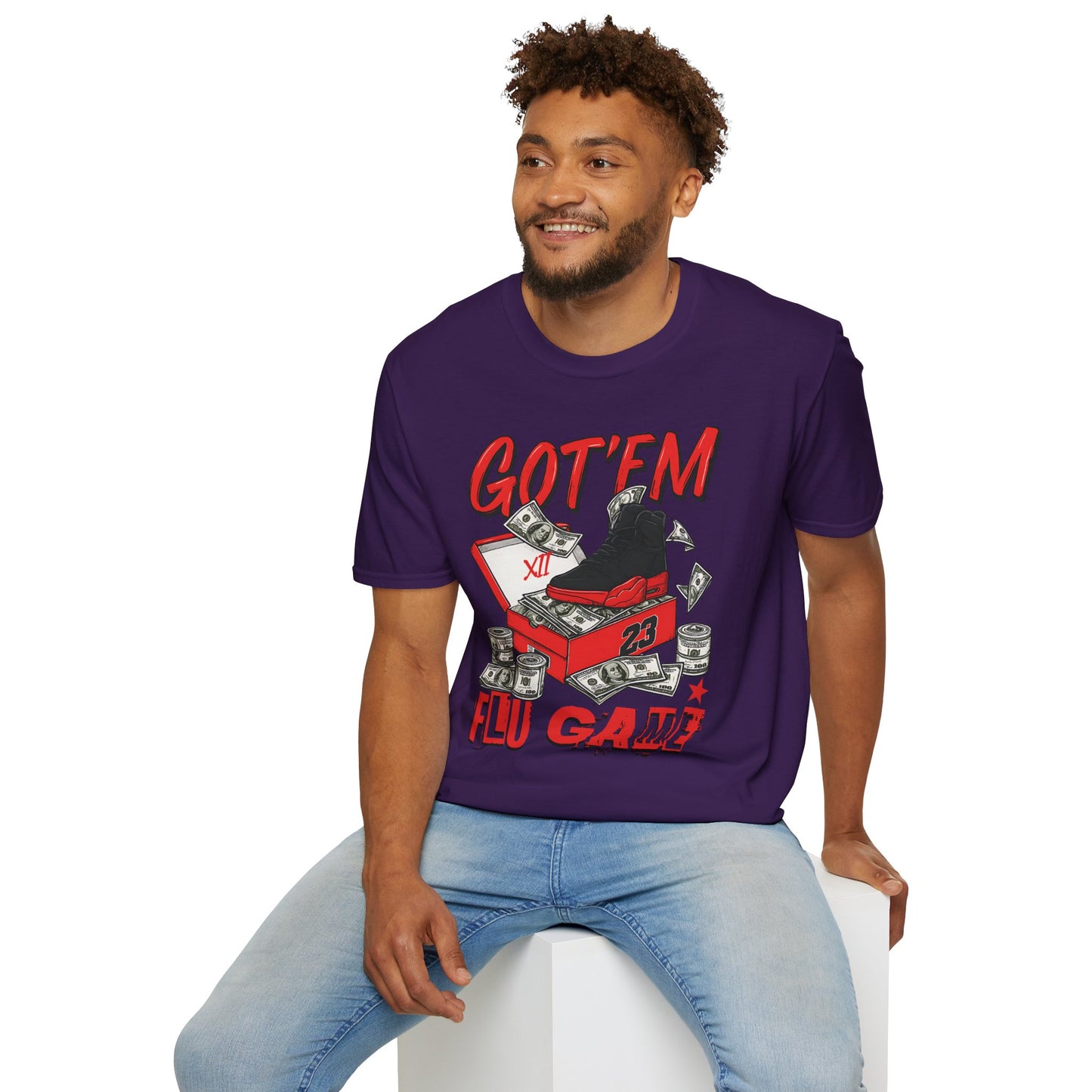 Streetwear Match Jordan 12 Retro Flu Game - XII Graffiti Sneakerhead T-Shirt