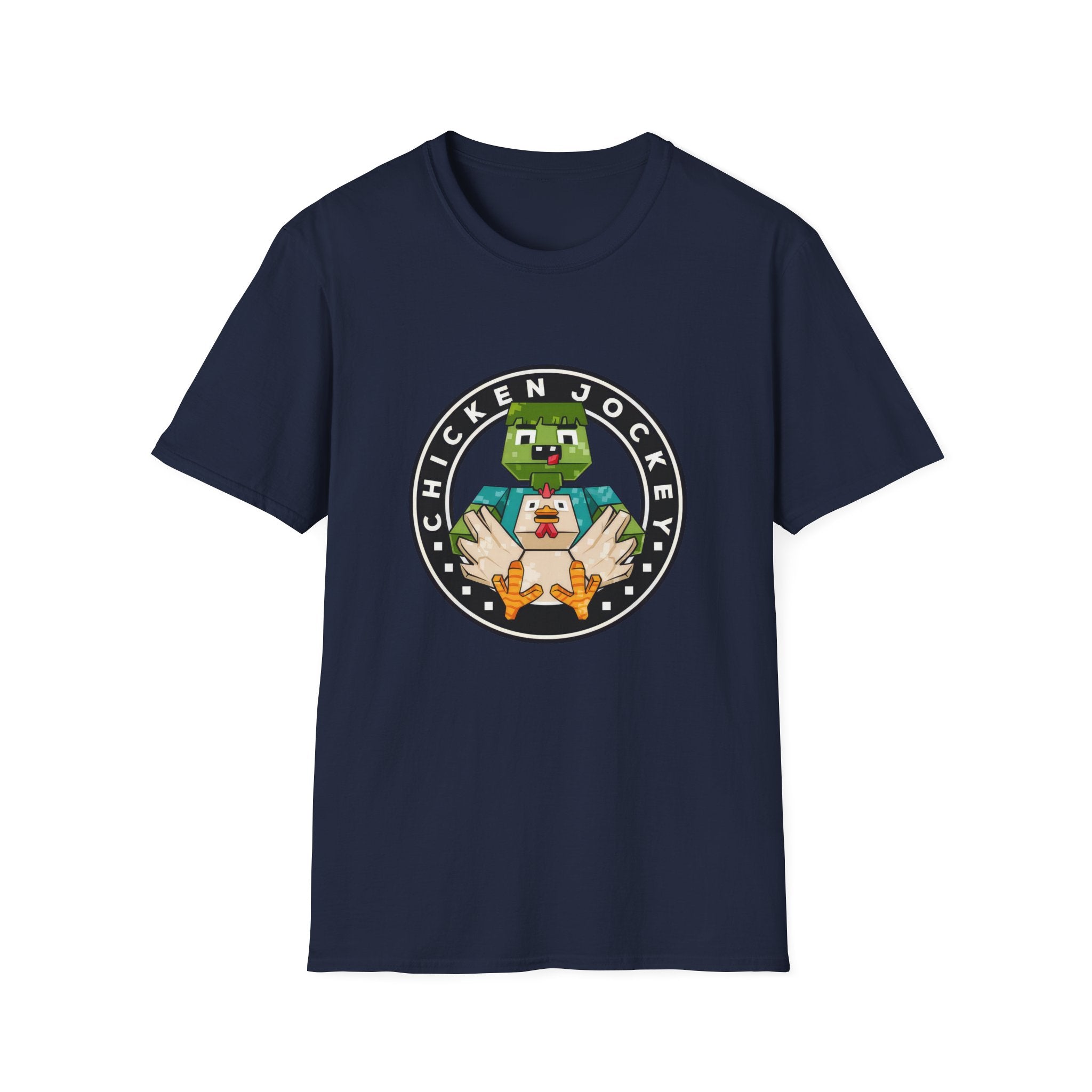 Funny Gaming Pixelated Chicken Jokey T-Shirt