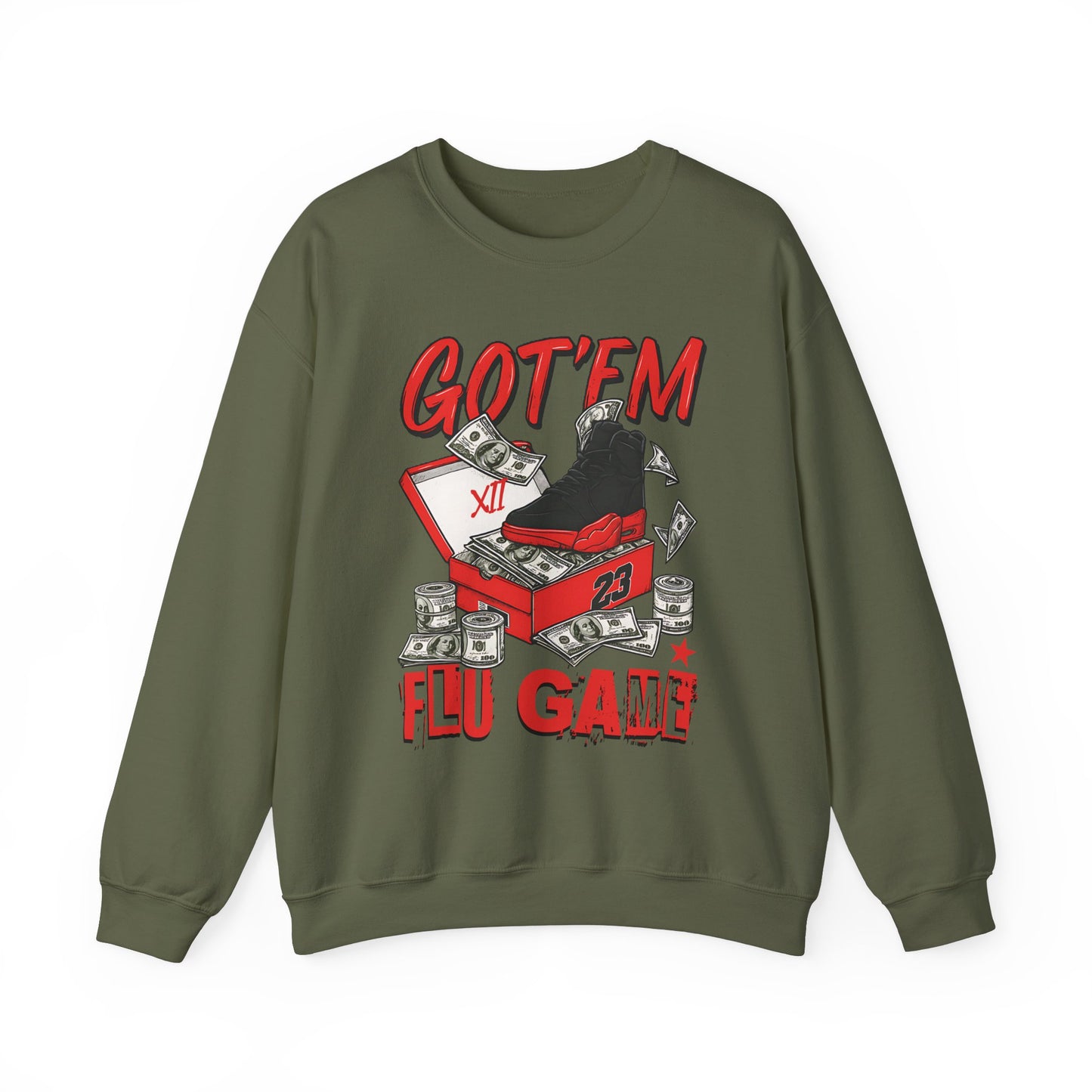 Streetwear Sneakerhead Match Jordan 12 Retro Flu Game Sweatshirt