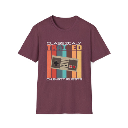 Retro Classically Trained on 8-Bit Quests Gamer T-Shirt