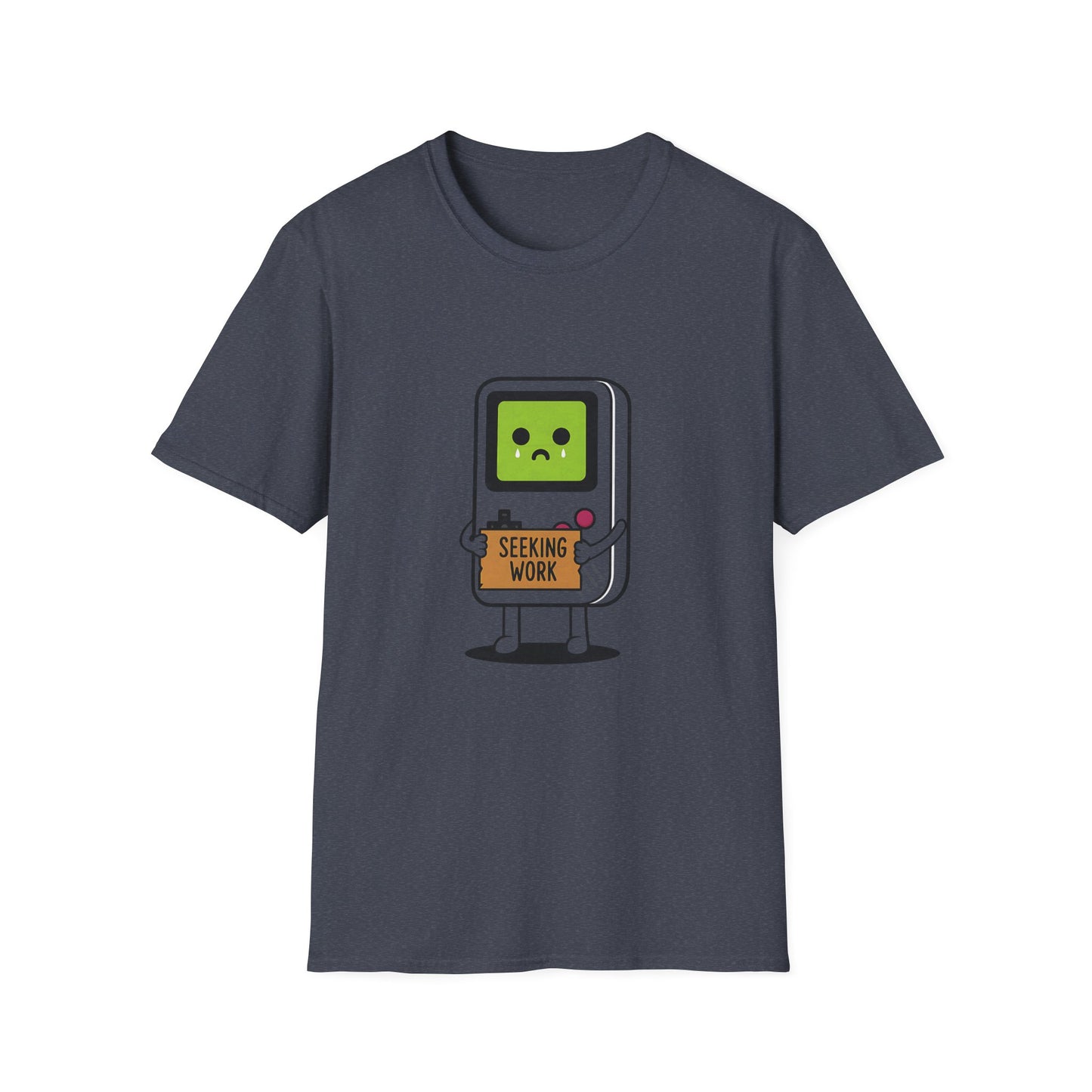Seeking Work Funny Unemployed Retro Gamer T-Shirt