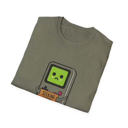 Seeking Work Funny Unemployed Retro Gamer T-Shirt