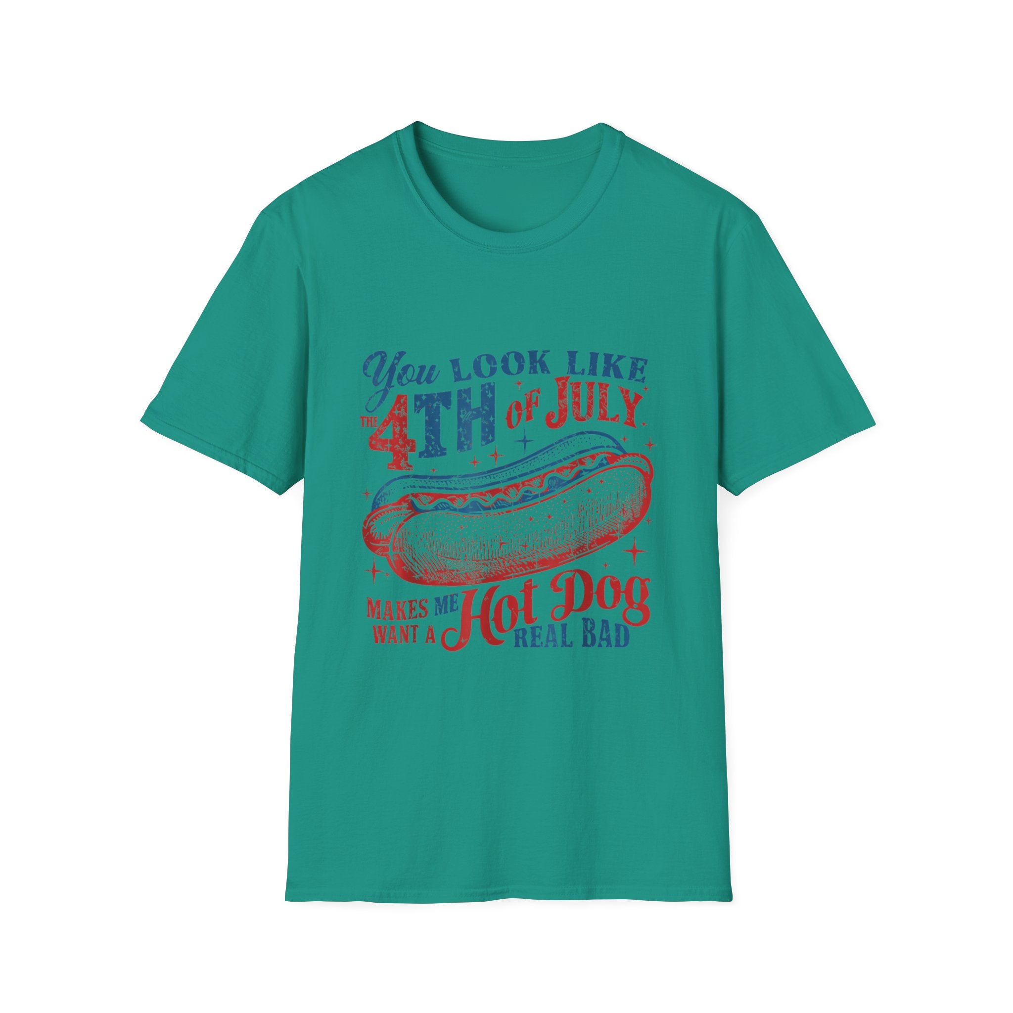 Hot Dog BBQ You Look like the 4th of July T-shirt