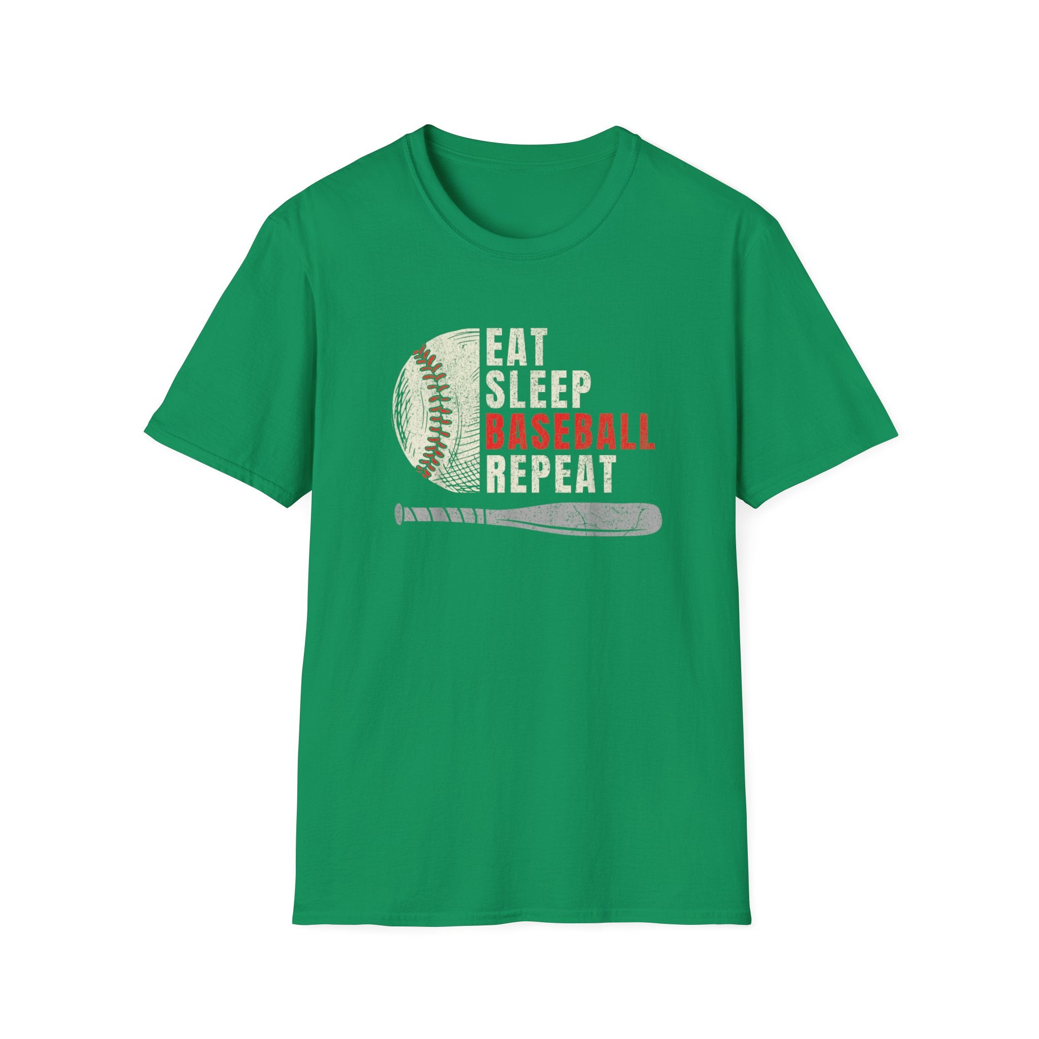 Eat Sleep Baseball Repeat – Funny Baseball T-Shirt