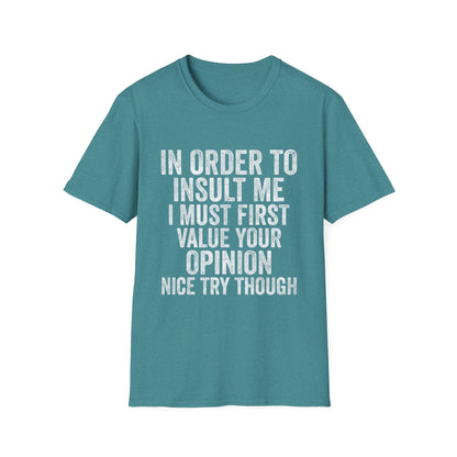 Joke Sarcastic Tee Hilarious Adult Graphic T-shirts
