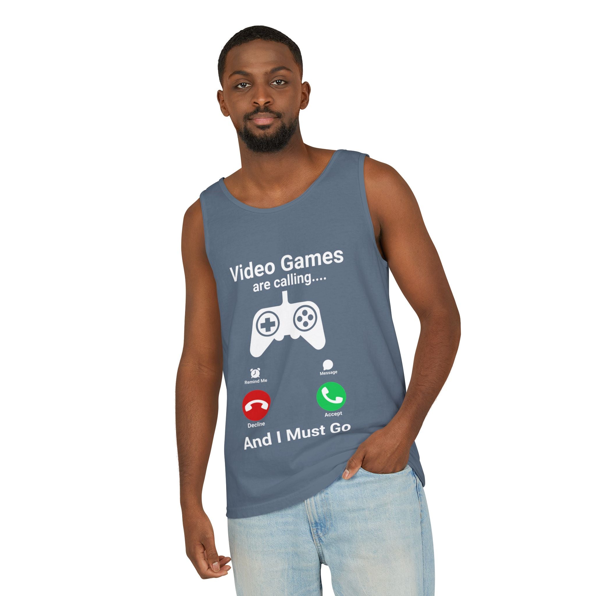 Video Games Are Calling and I Must Go – Funny Gamer Tank Top