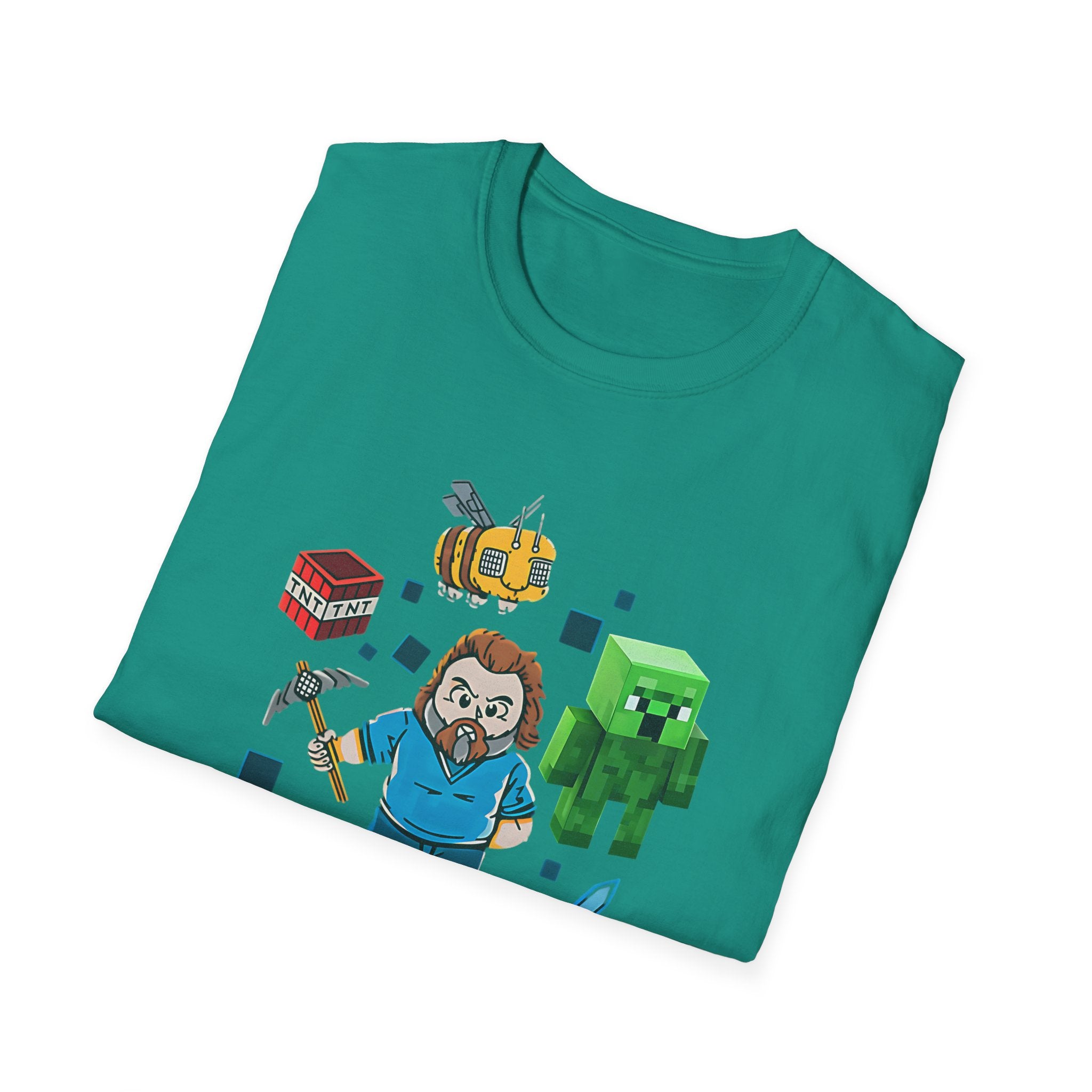 Pop Culture Mining & Crafting Funny Gaming T-Shirt