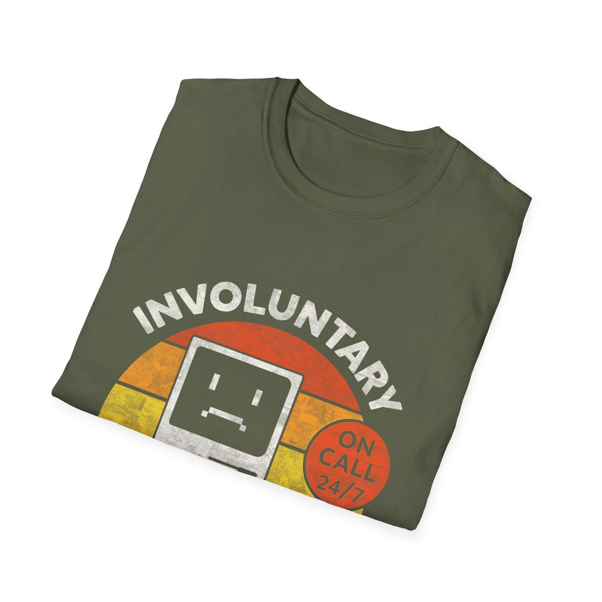 Involuntary Tech Support Funny Retro 80s Computer T-shirt