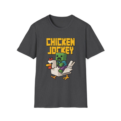 Retro Gamer Miner Chicken Jokey Funny Gaming T-Shirt