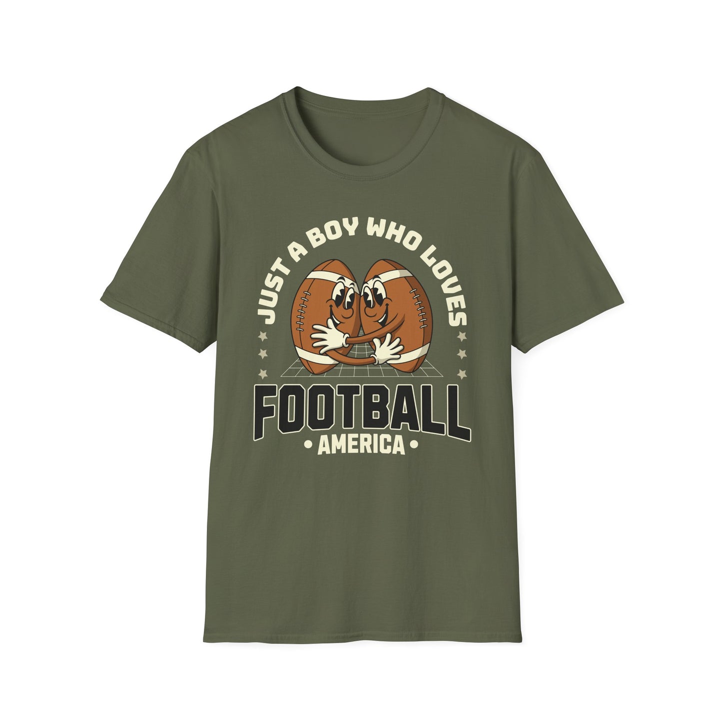 Just a Boy Who Loves Football Game Day T-Shirt