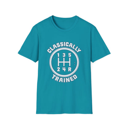 Classically Trained Stick Shift Hot Rod Gearhead Vintage Car T-Shirt