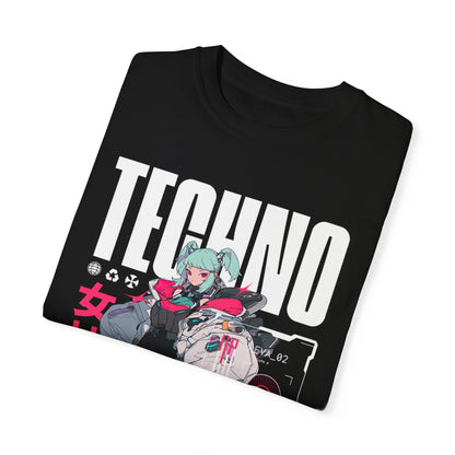 Techno Anime Girl T-shirt