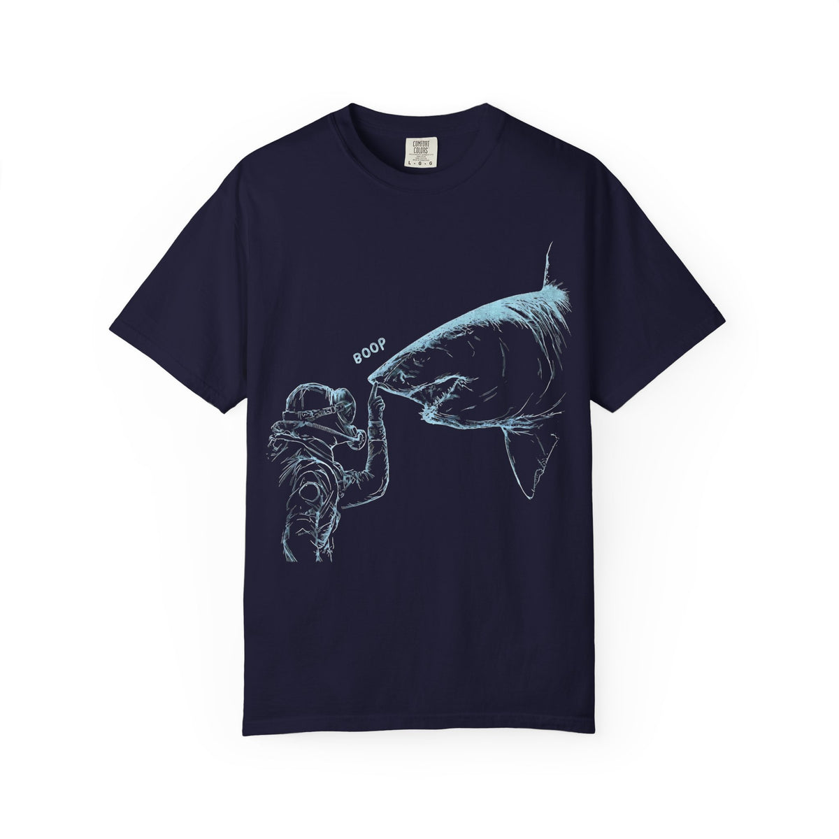 Shark nose boop tee, SCUBA diver Shark shirt, ocean diving gift, marine biology Gift, great white Shark tee | Comfort Colors® T-Shirt