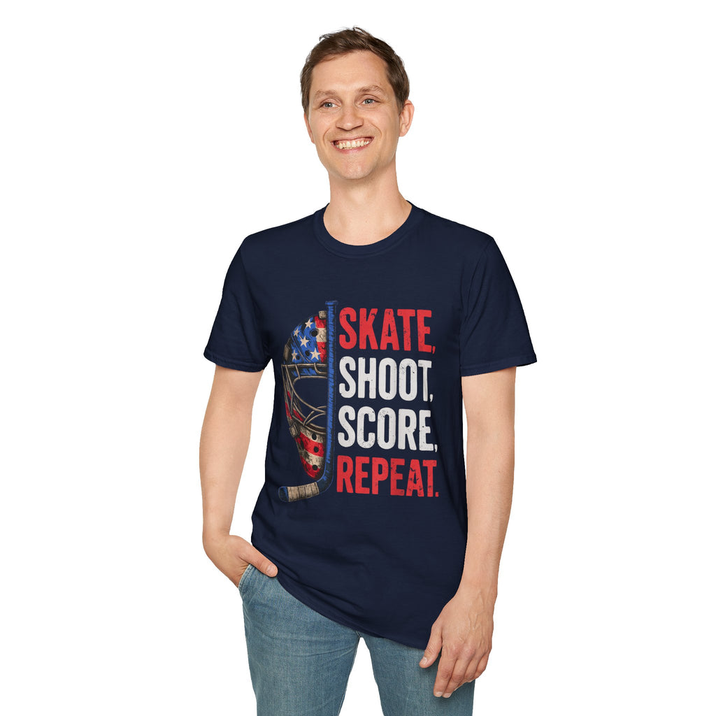 USA Hockey Skate Shoot Score Hockey T-Shirt