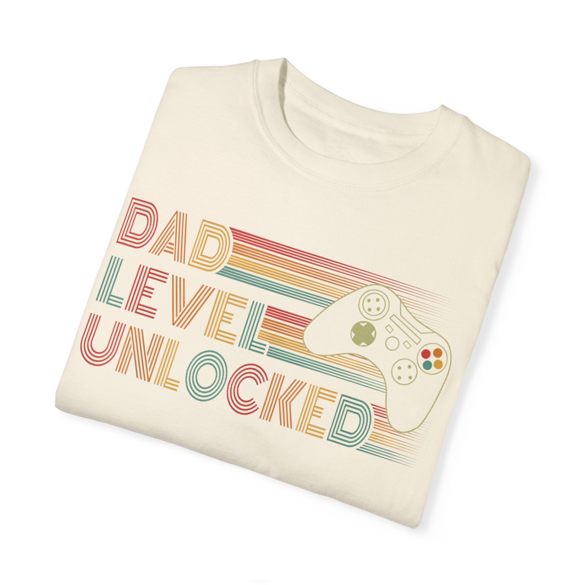 Dad Level Unlocked Retro Gaming Dad T-shirt