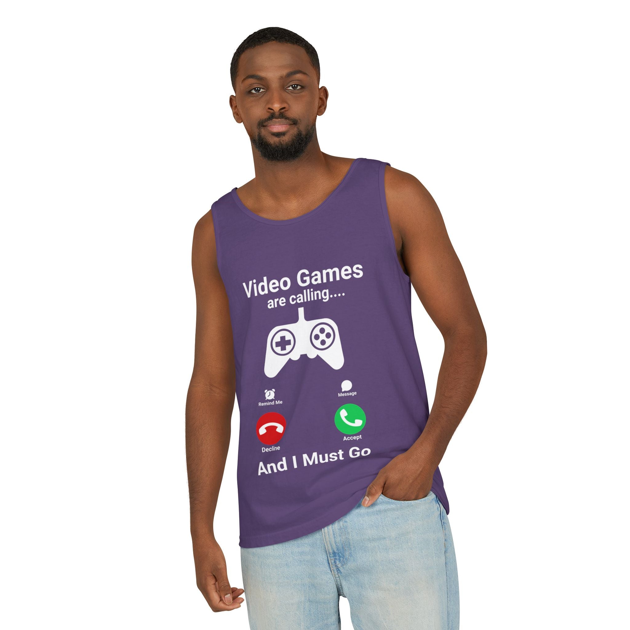 Video Games Are Calling and I Must Go – Funny Gamer Tank Top
