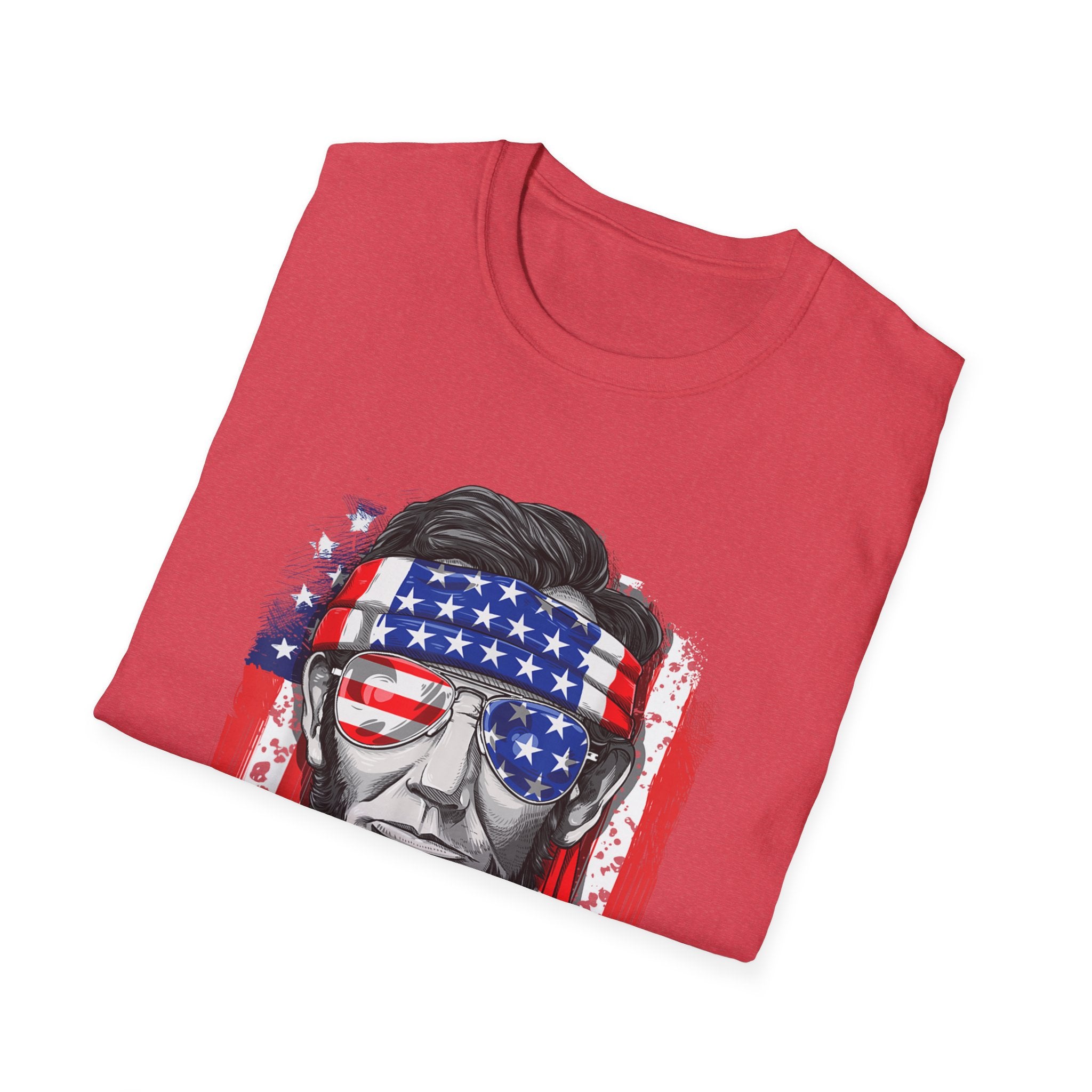 US Abe President Lincoln Merica 4th of July T-Shirt