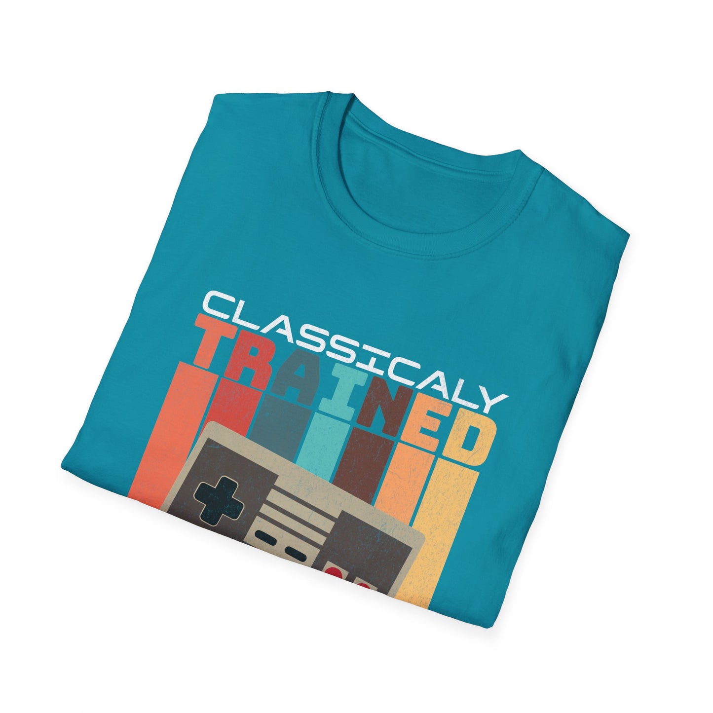 Retro Classically Trained on 8-Bit Quests Gamer T-Shirt