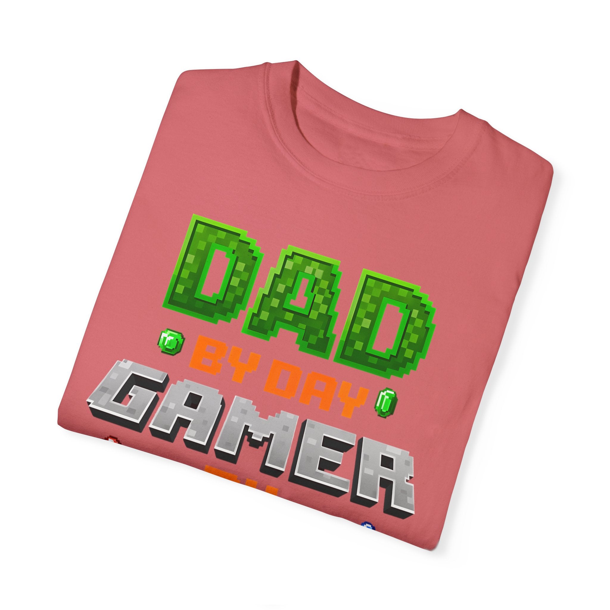 Dad By Day, Gamer By Night – Pixel Hero T-shirt