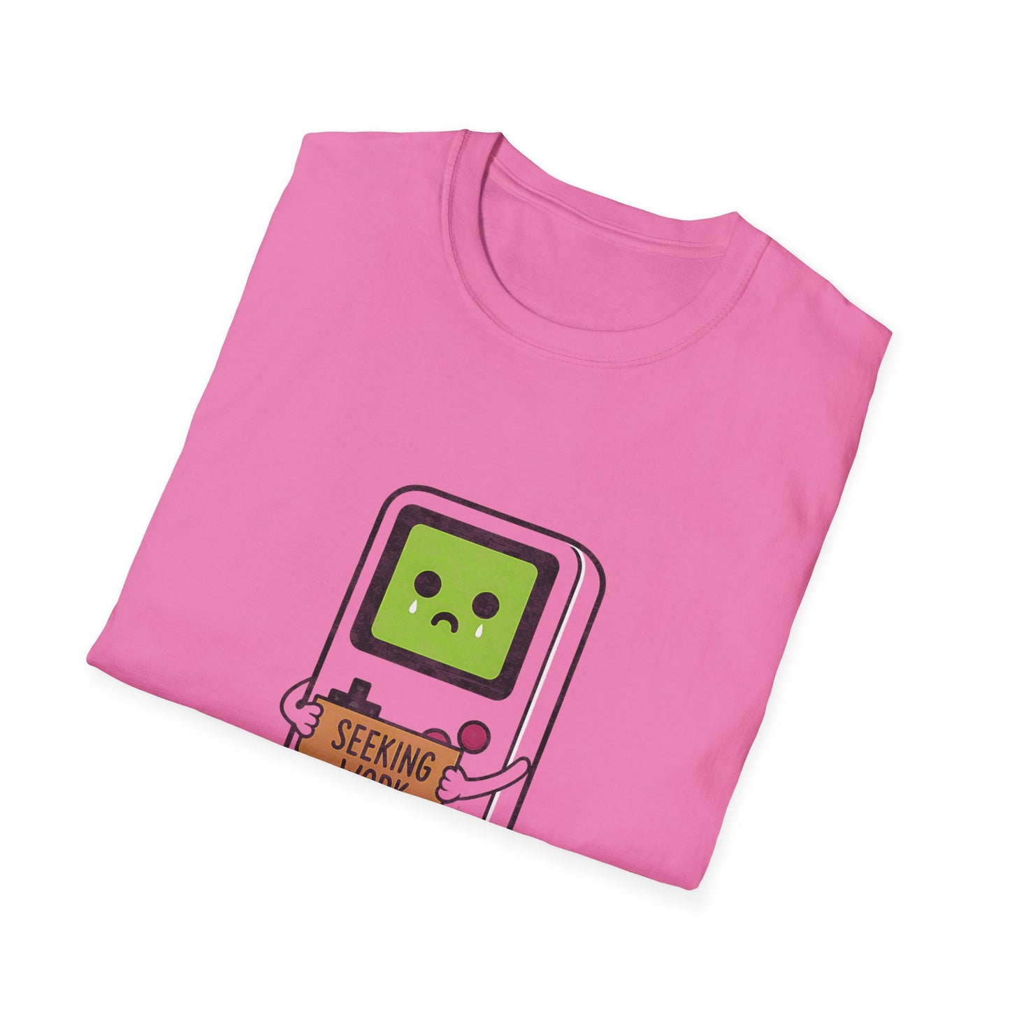 Seeking Work Funny Unemployed Retro Gamer T-Shirt
