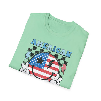 Vintage Peace Sign American Girl T-shirt