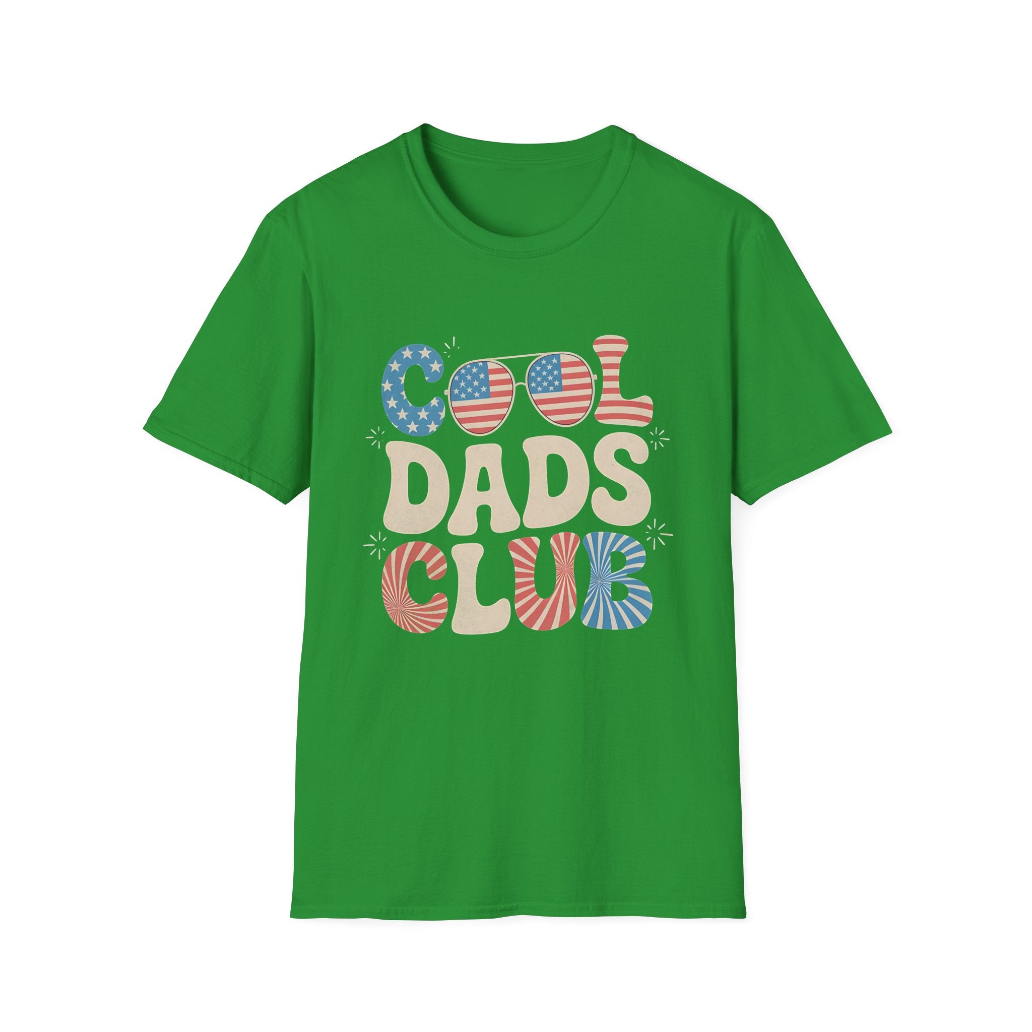 USA 4th of July Cool Dads Club America Father's Day T-shirt