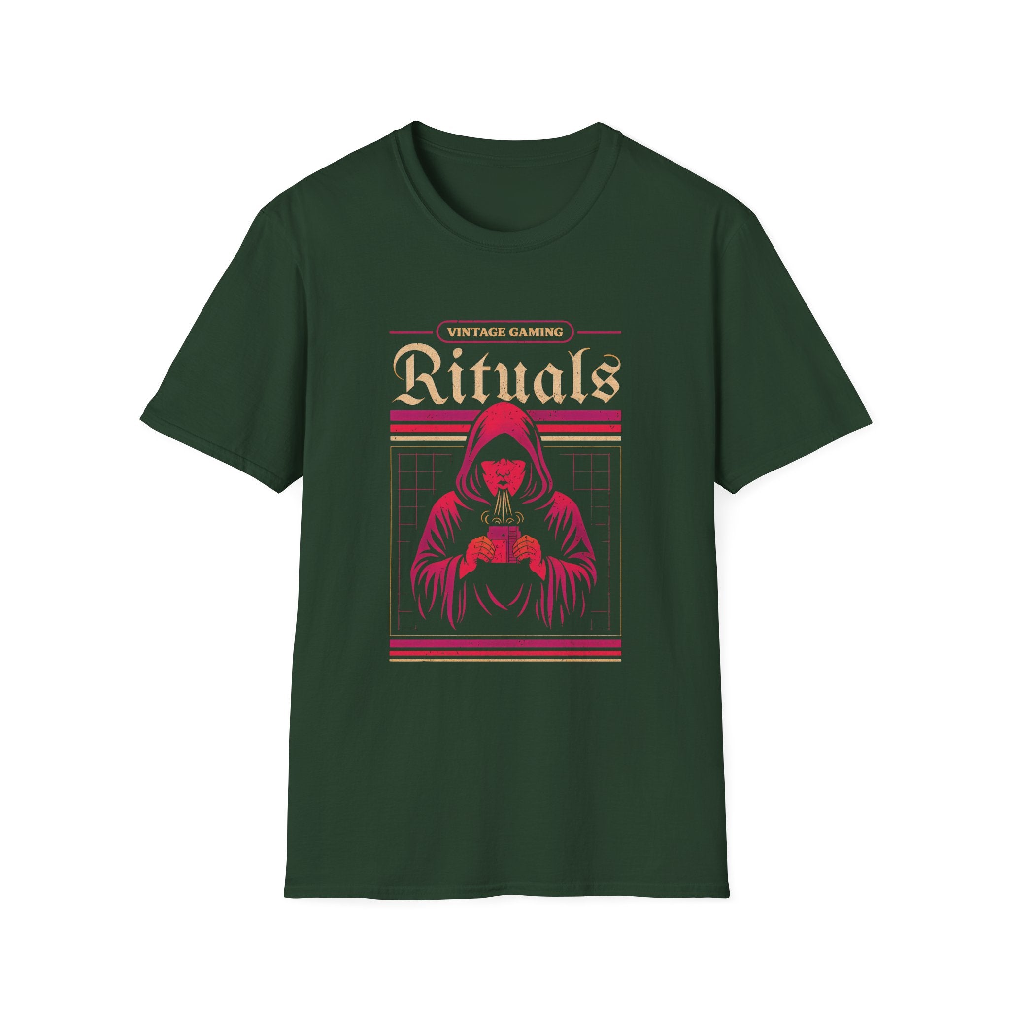 Vintage Gaming Rituals Retro Old School Gamer T-Shirt