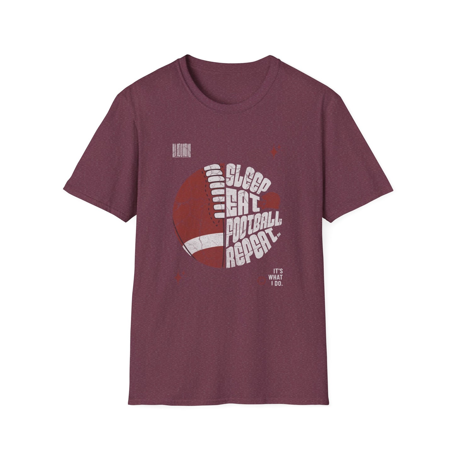 Eat Sleep Football Repeat Football Game Day T-Shirt