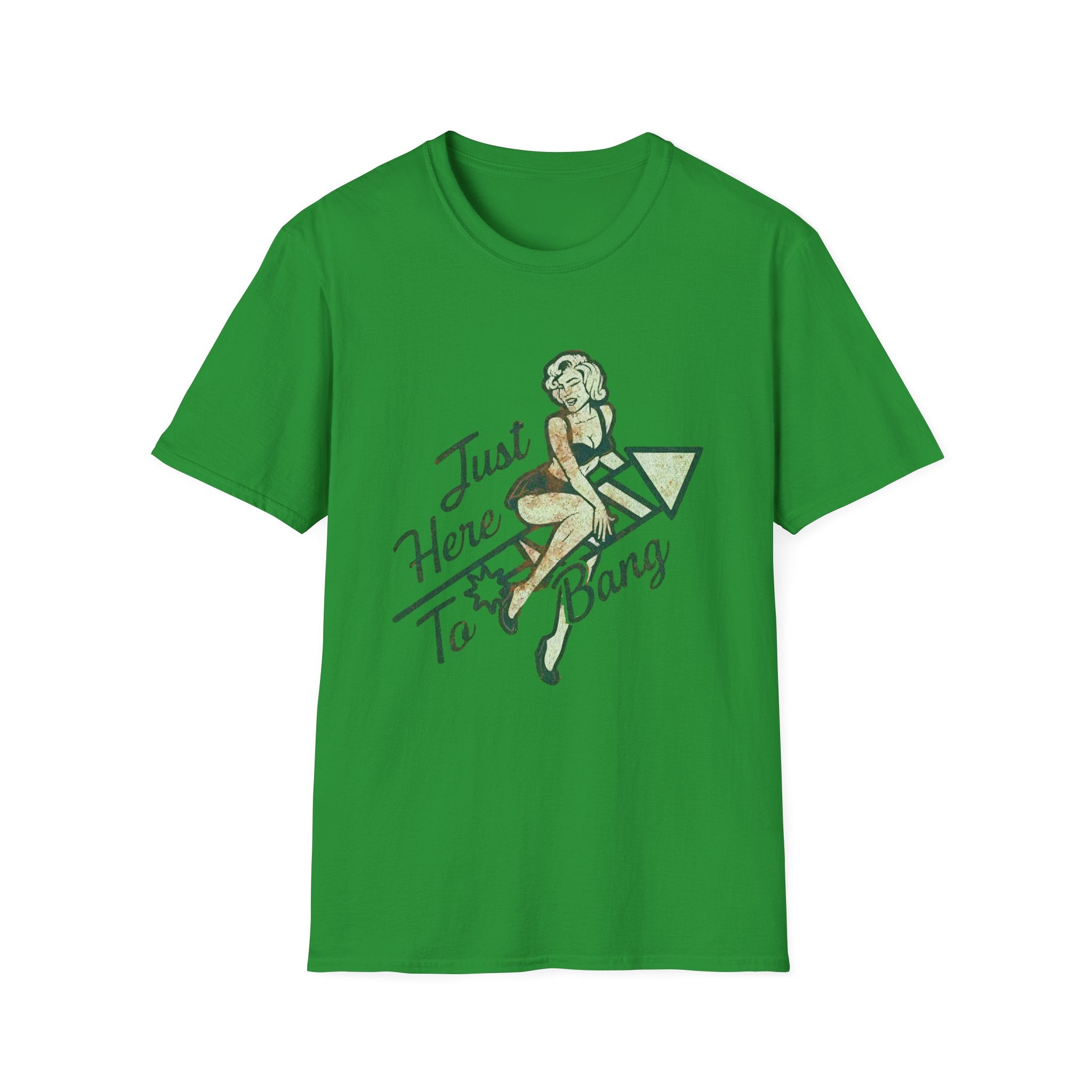 Just Here to Bang Firecrackers 4th of July Adult T-shirt