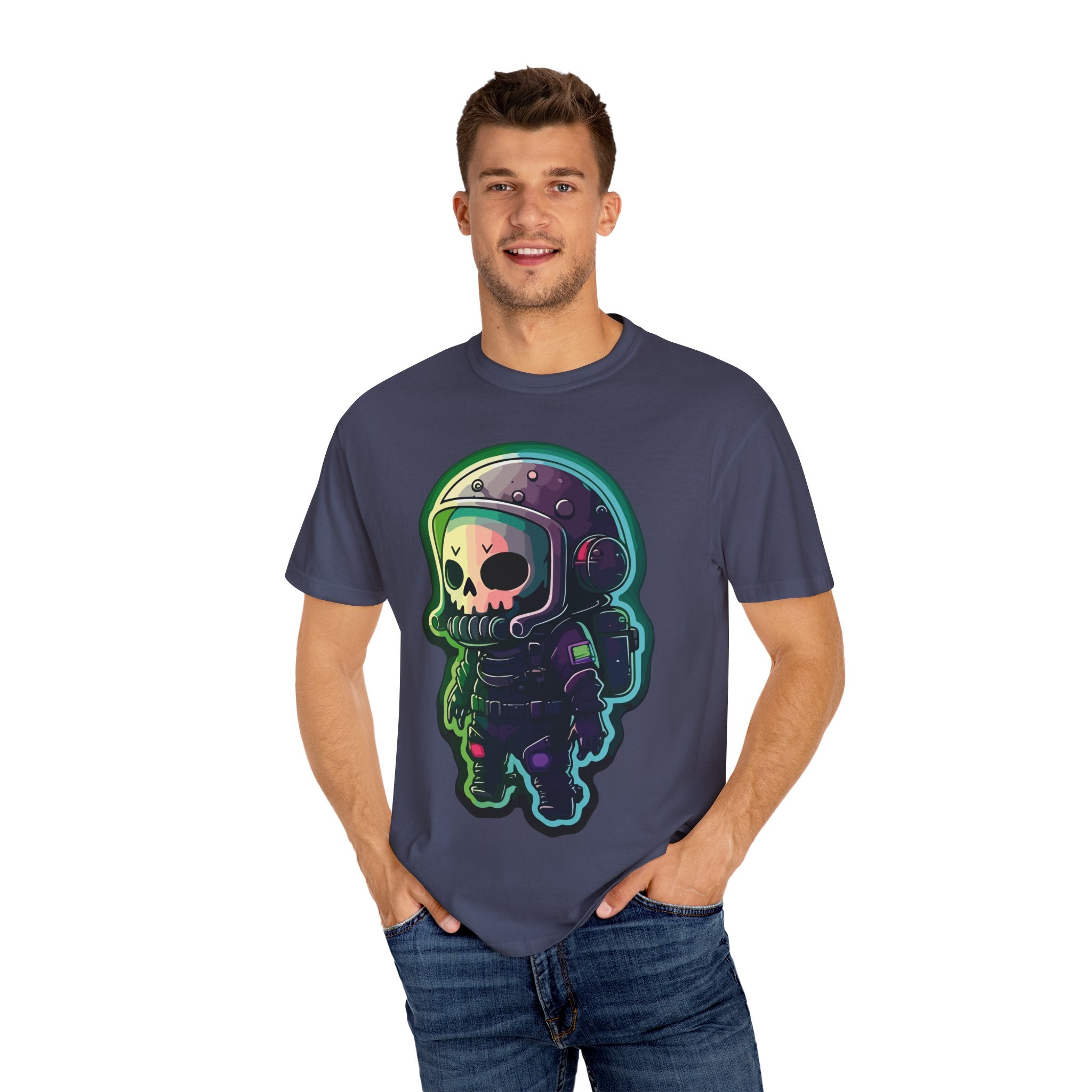 Funny Grim Reaper Astronaut Streetwear T-shirt
