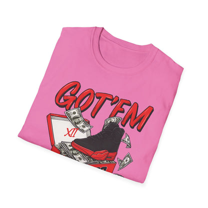 Streetwear Match Jordan 12 Retro Flu Game - XII Graffiti Sneakerhead T-Shirt