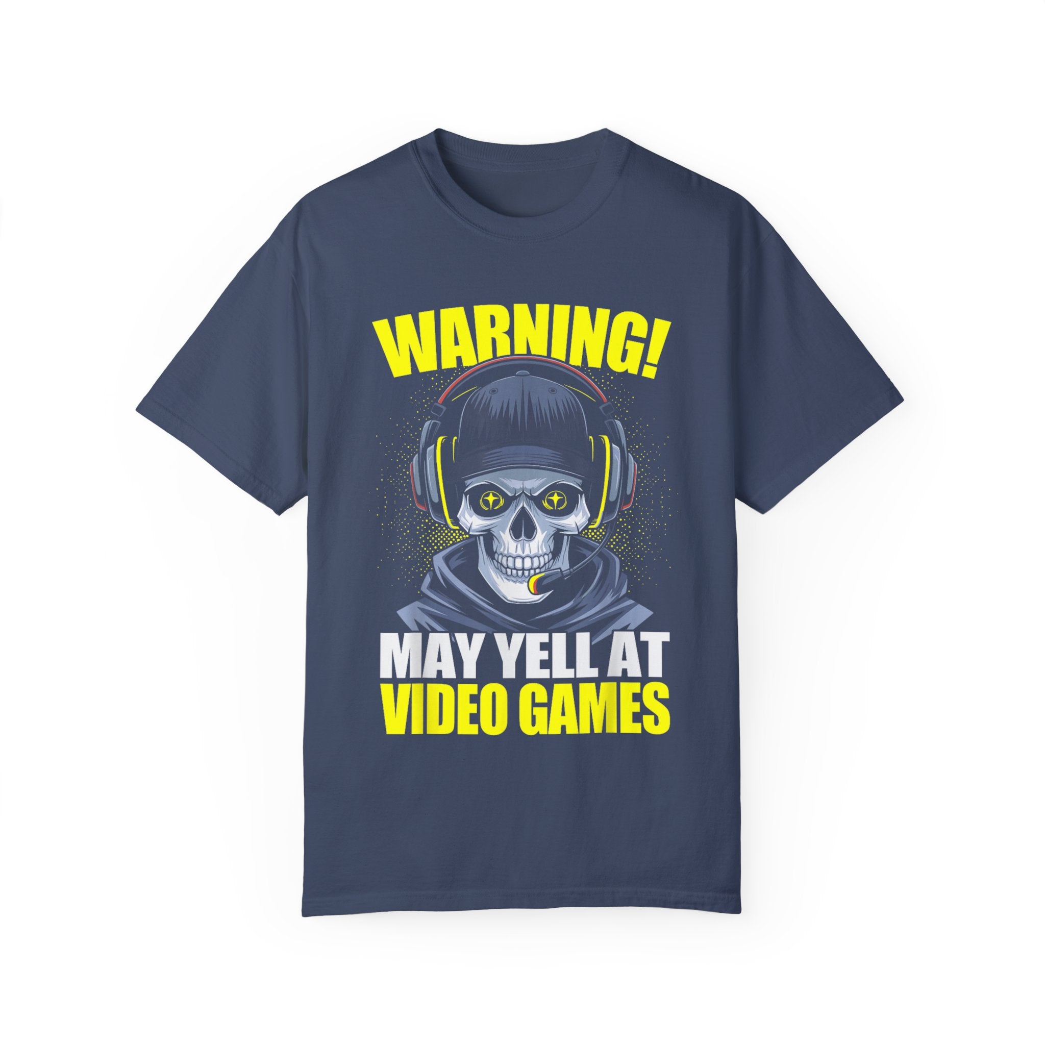 Warning: May Yell at Video Games Gamer T-shirt